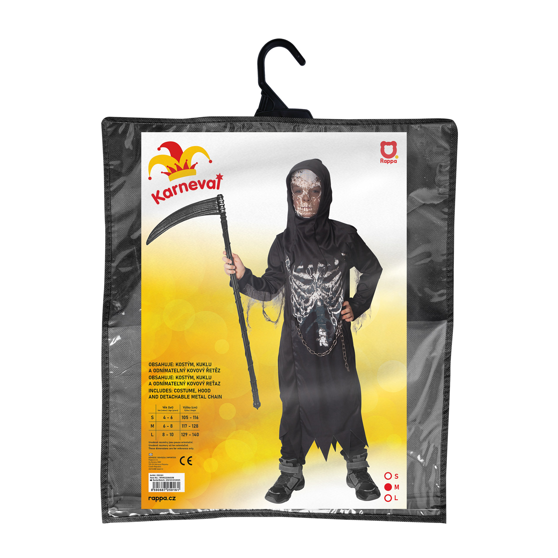 Dětský kostým smrtka (M)