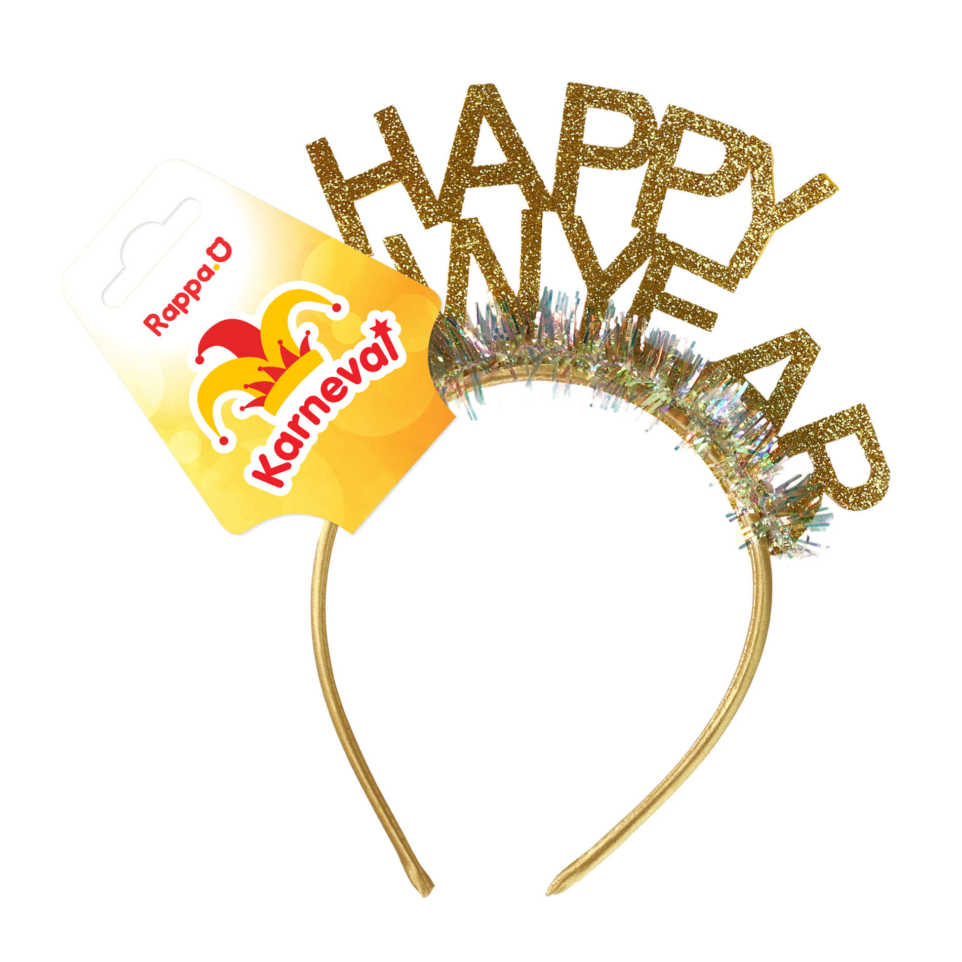 Čelenka Happy New Year zlatá