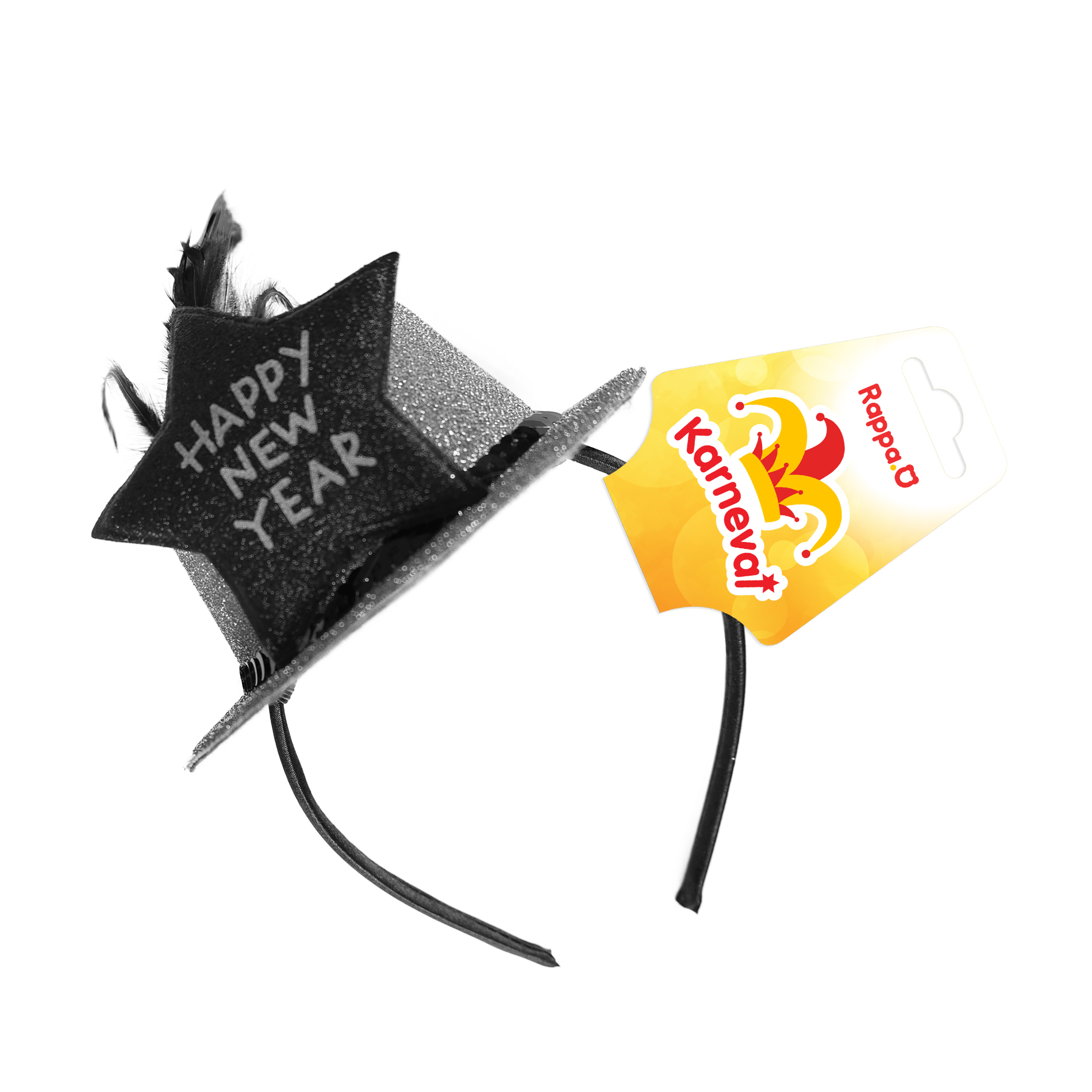 Čelenka s mini kloboučkem Happy New Year