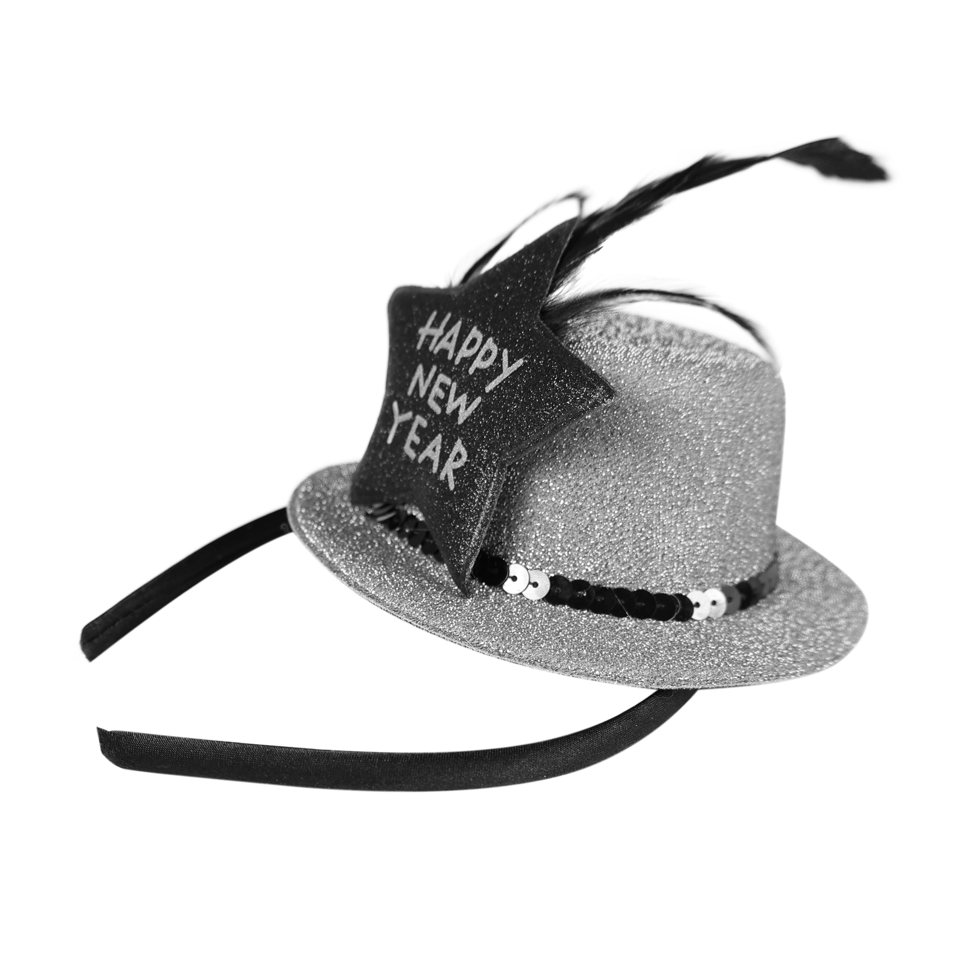 Čelenka s mini kloboučkem Happy New Year