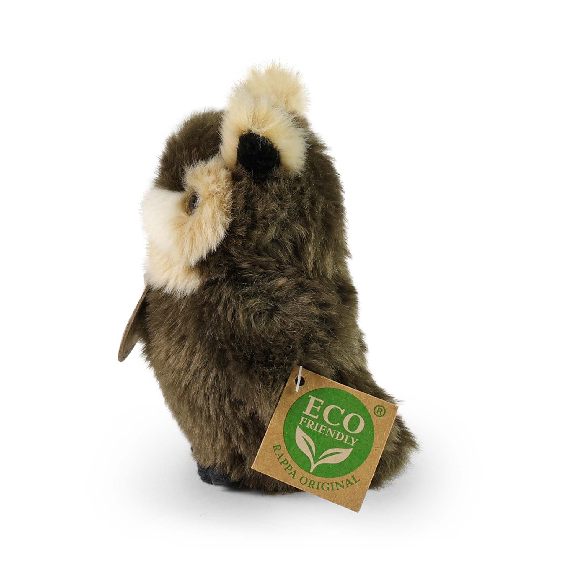 Plyšový pták sova/výr 13 cm  ECO-FRIENDLY