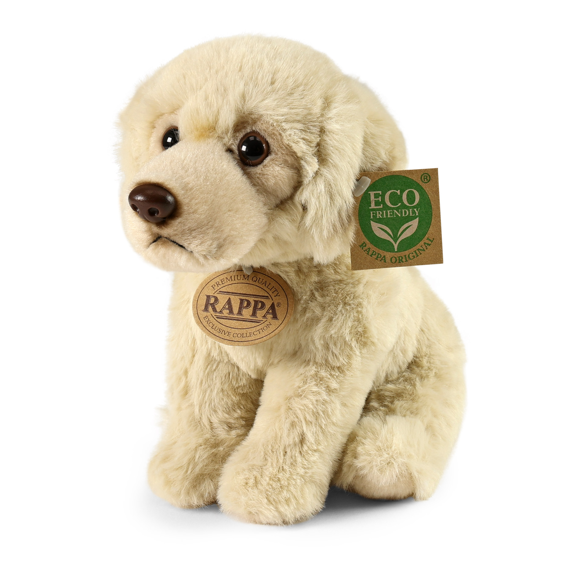 Plyšový pes labrador sedící 23 cm SOFT COLLECTION