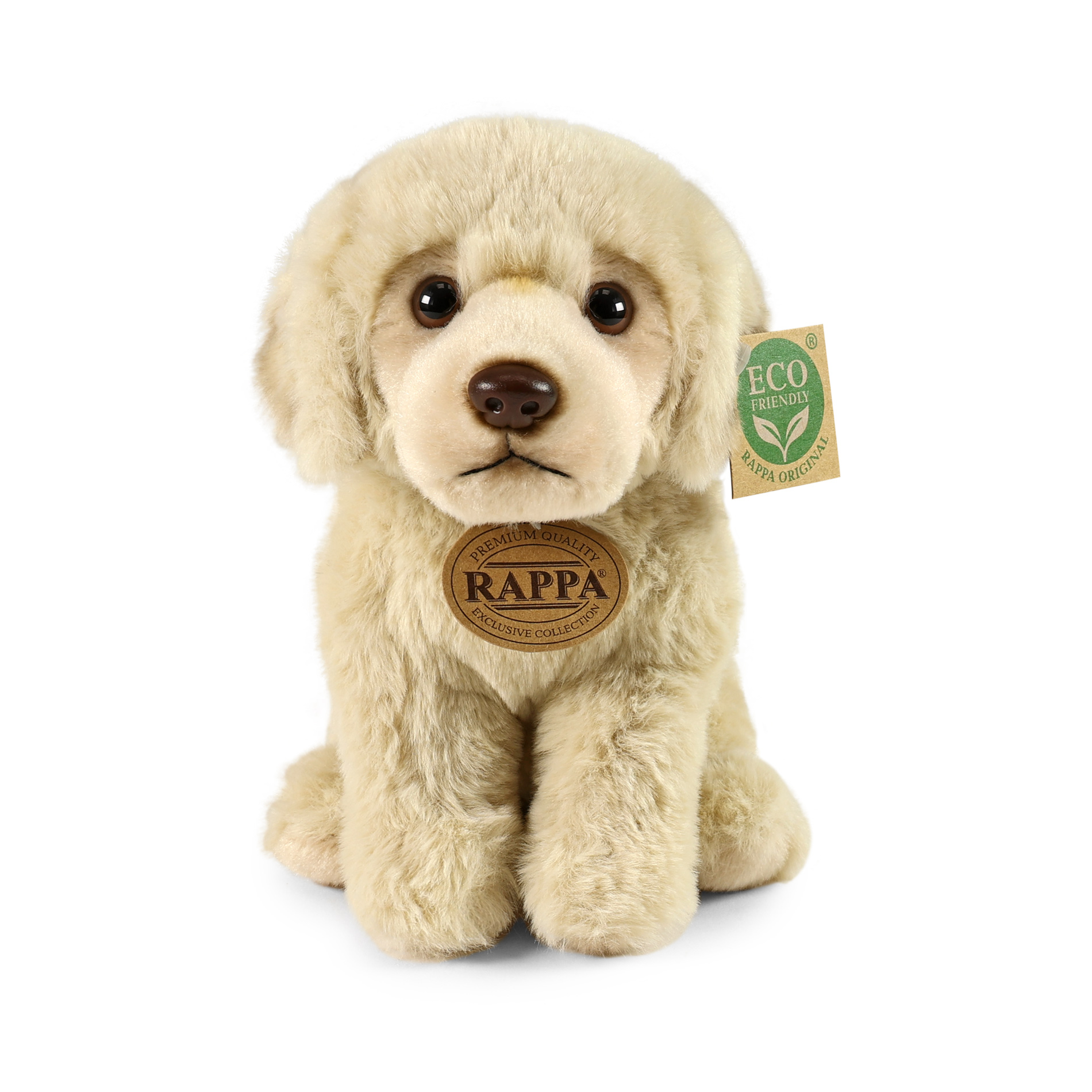 Plyšový pes labrador sedící 23 cm SOFT COLLECTION