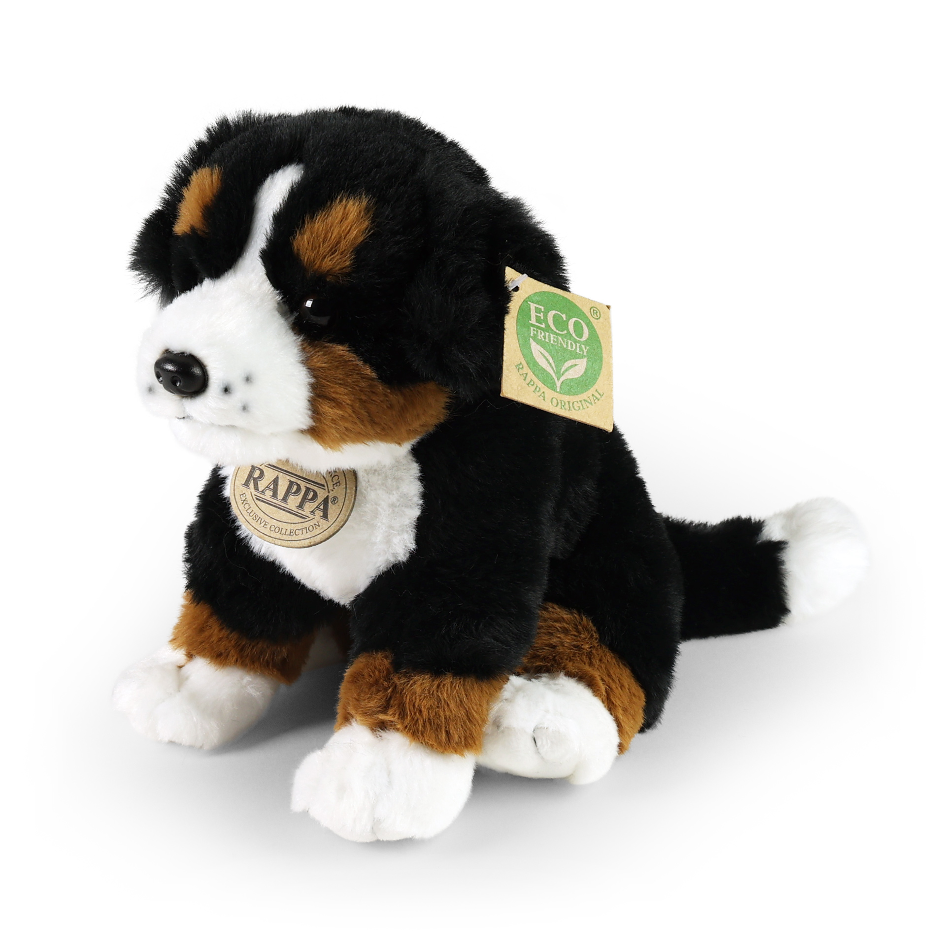 Plyšový pes bernský salašnický sedící 23 cm ECO-FRIENDLY SOFT