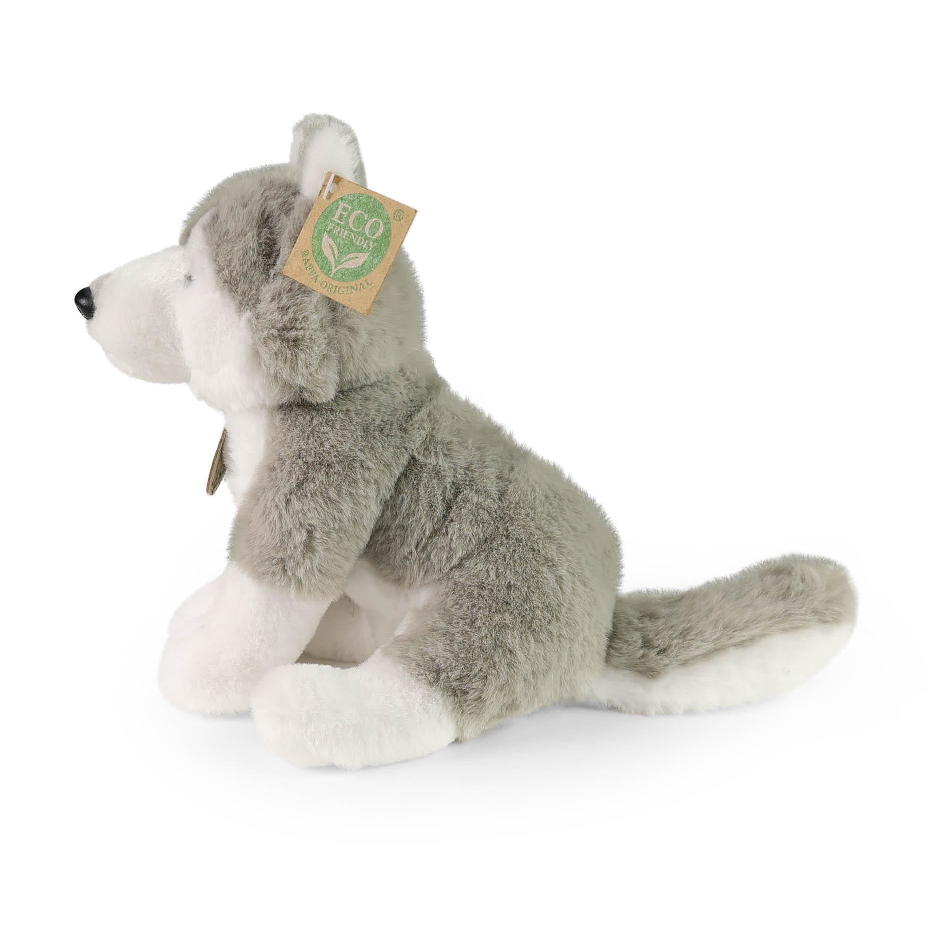 Plyšový pes husky sedící 23 cm SOFT COLLECTION