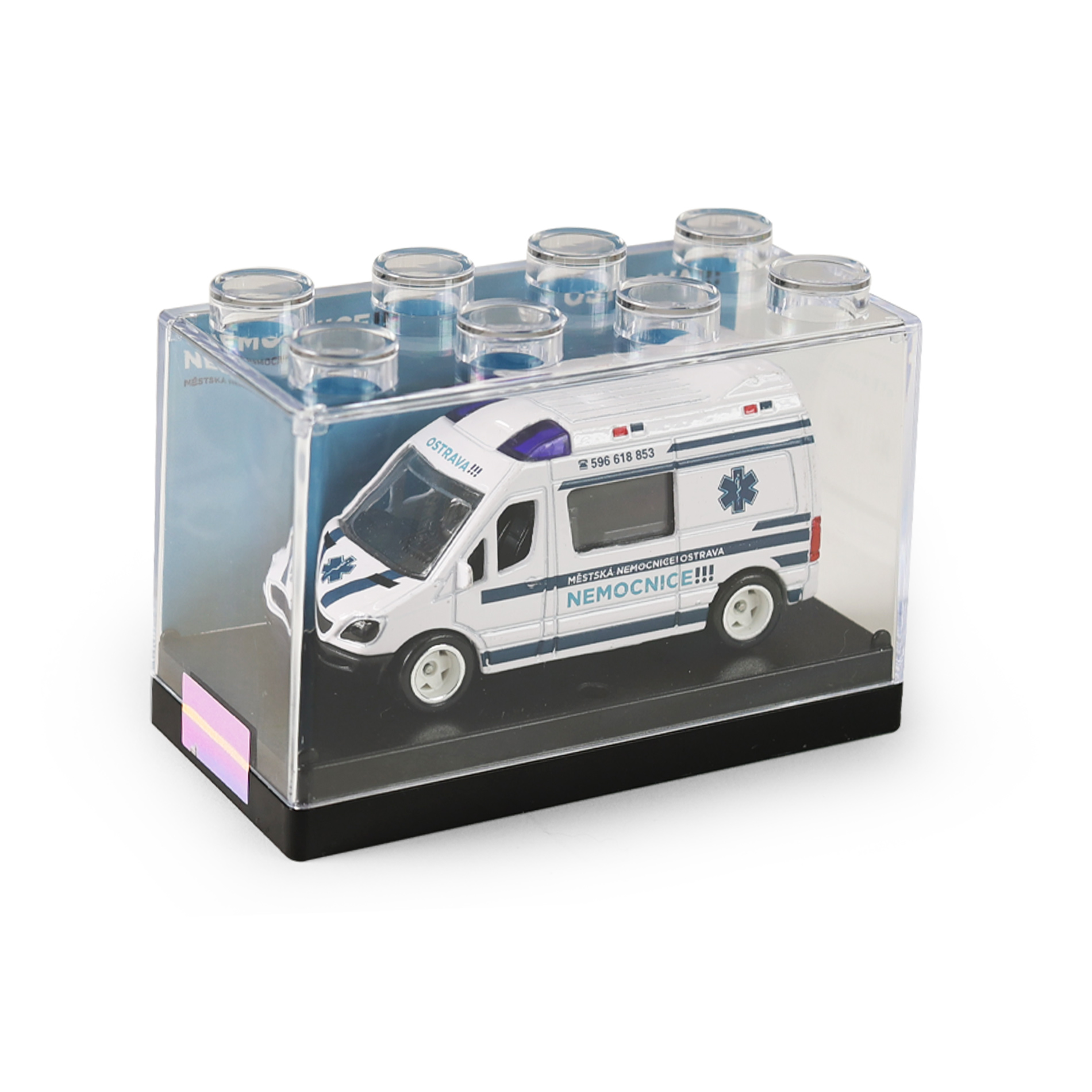 Kovové auto sanitka Ostrava 7 cm