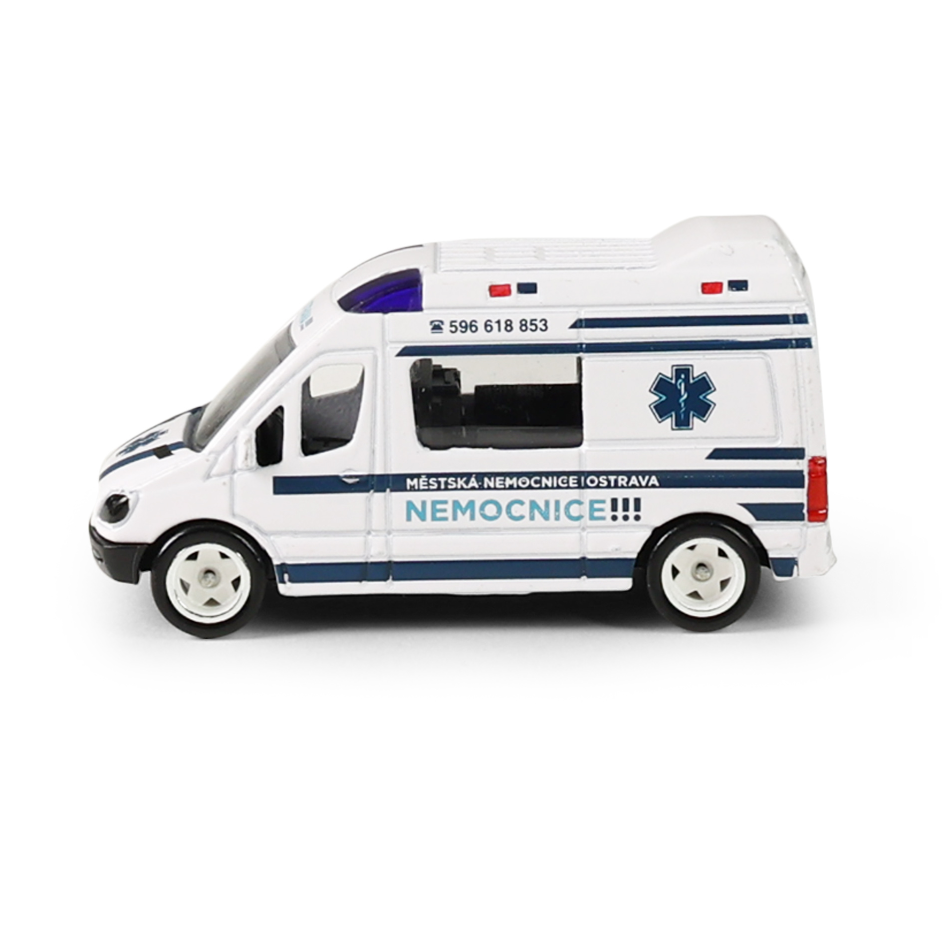 Kovové auto sanitka Ostrava 7 cm