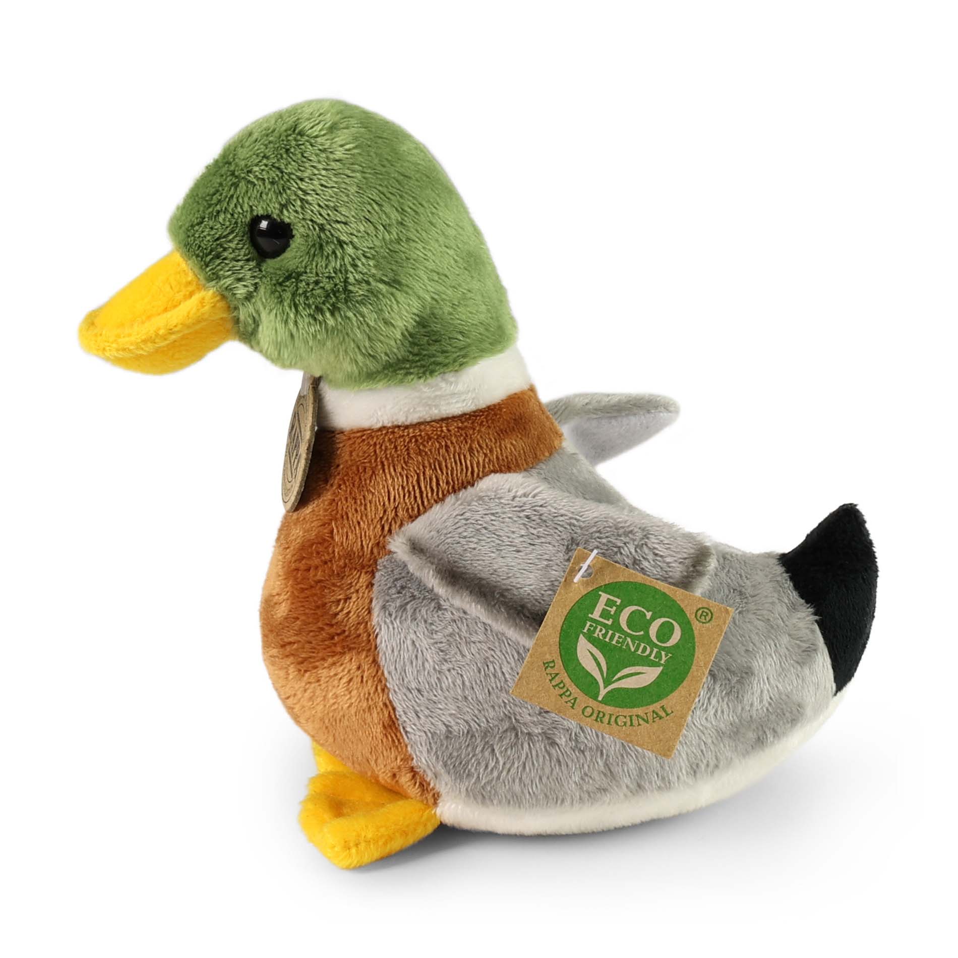 Plyšová kachna divoká se zvukem 21 cm ECO-FRIENDLY