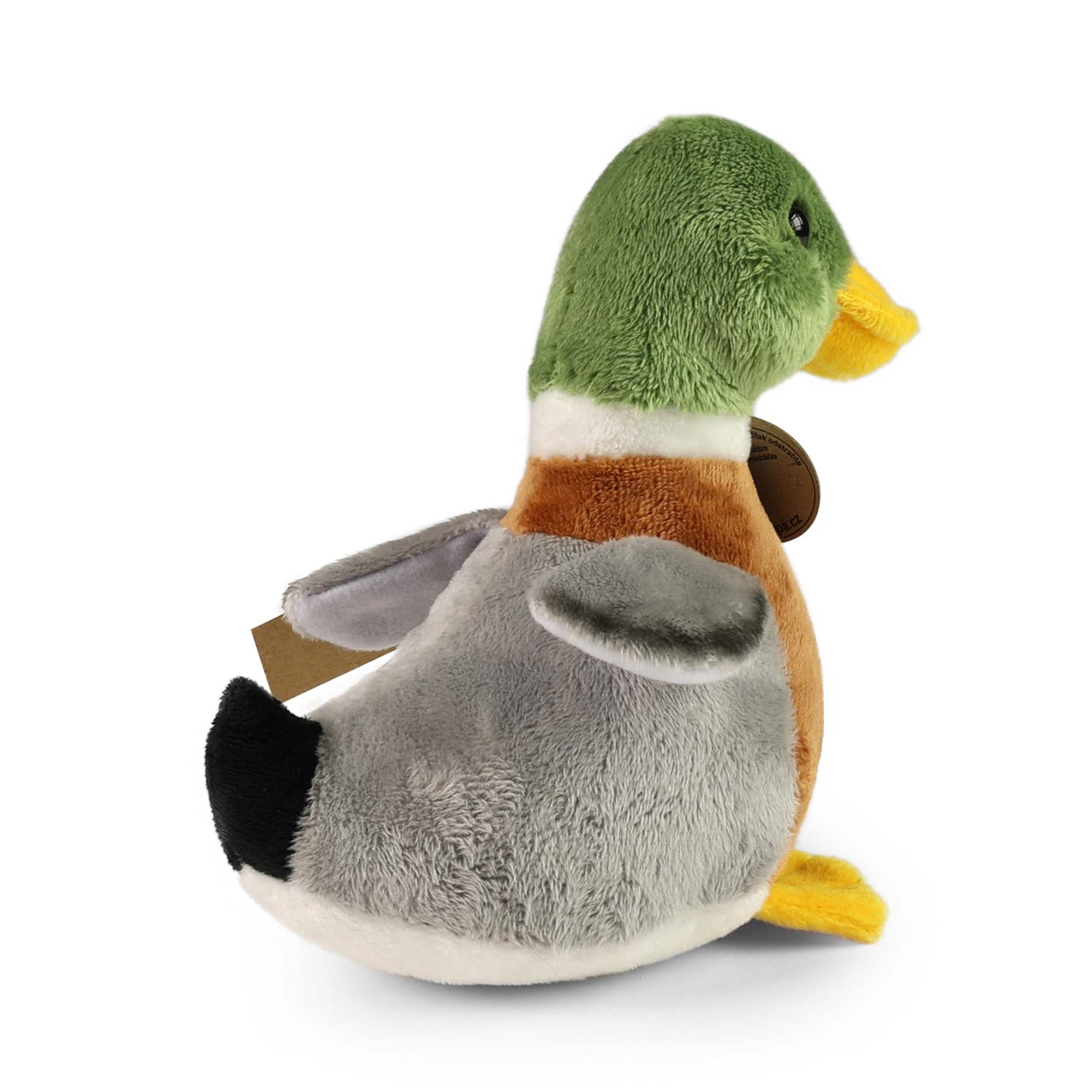 Plyšová kachna divoká se zvukem 21 cm ECO-FRIENDLY