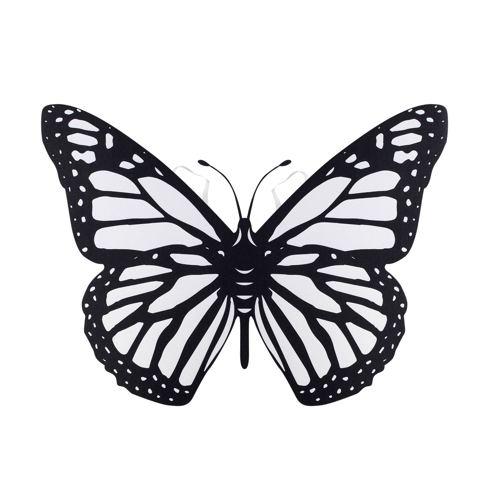 Motýlí křídla k vybarvení