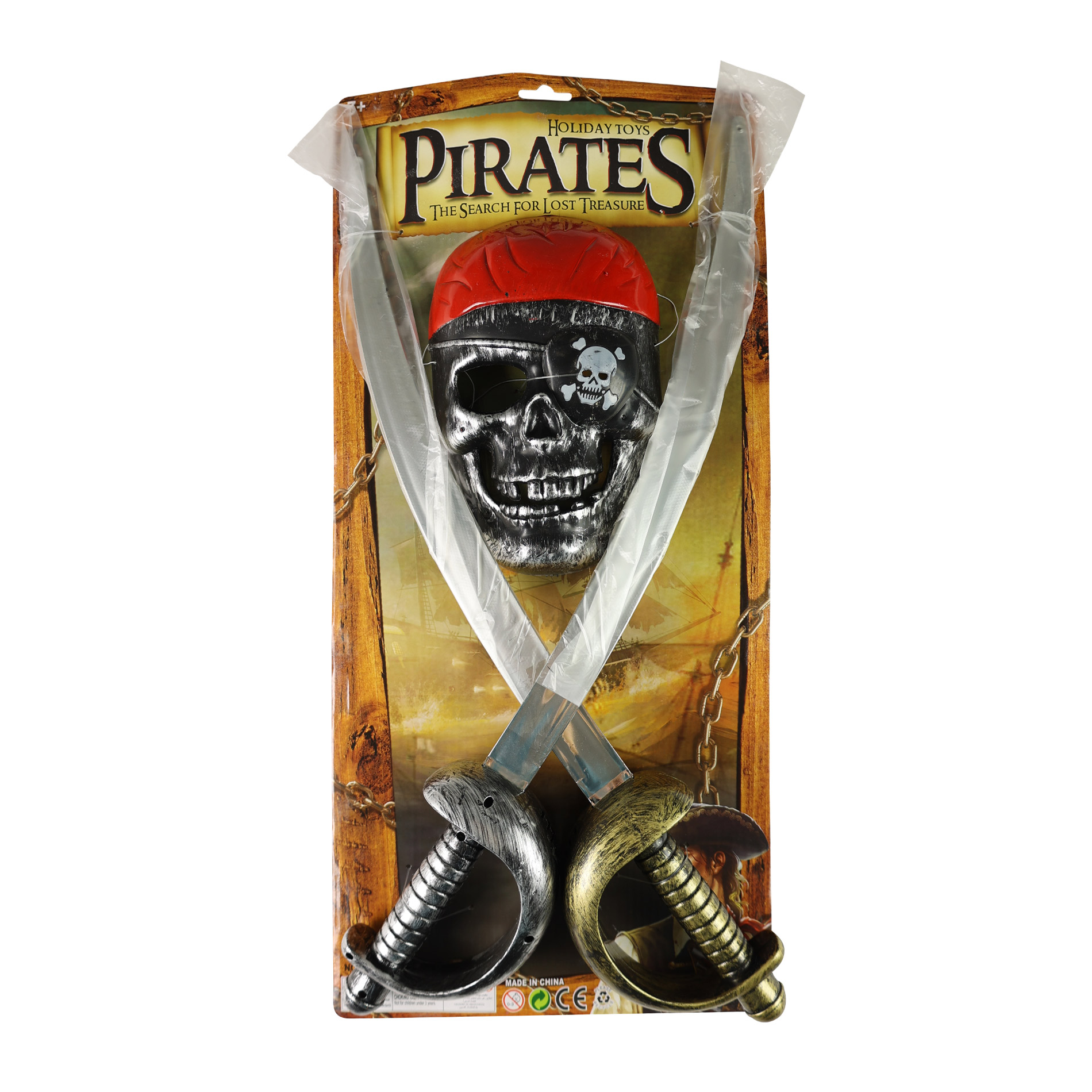 Pirátská sada s meči a maskou