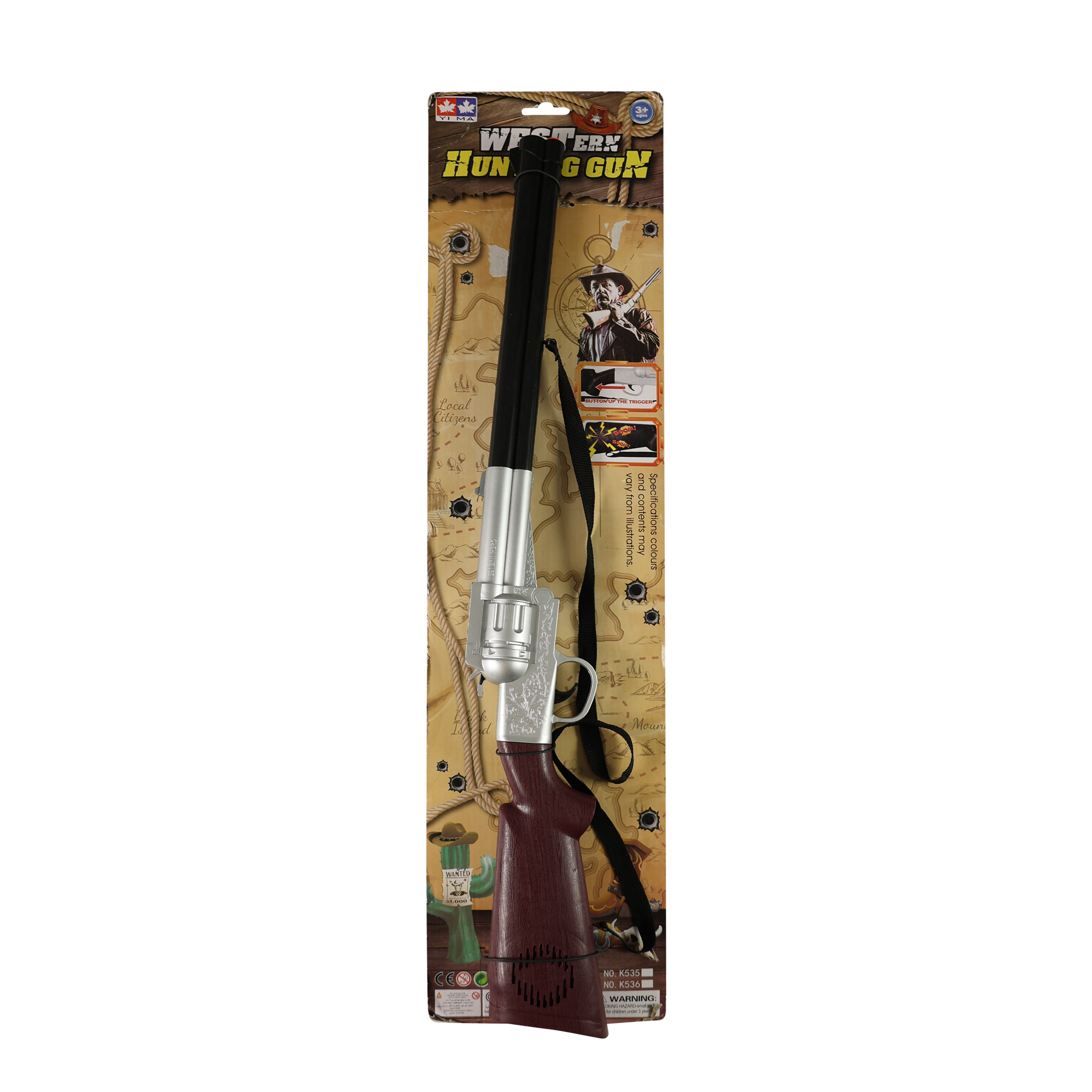 Puška kovbojská se zvukem 71 cm