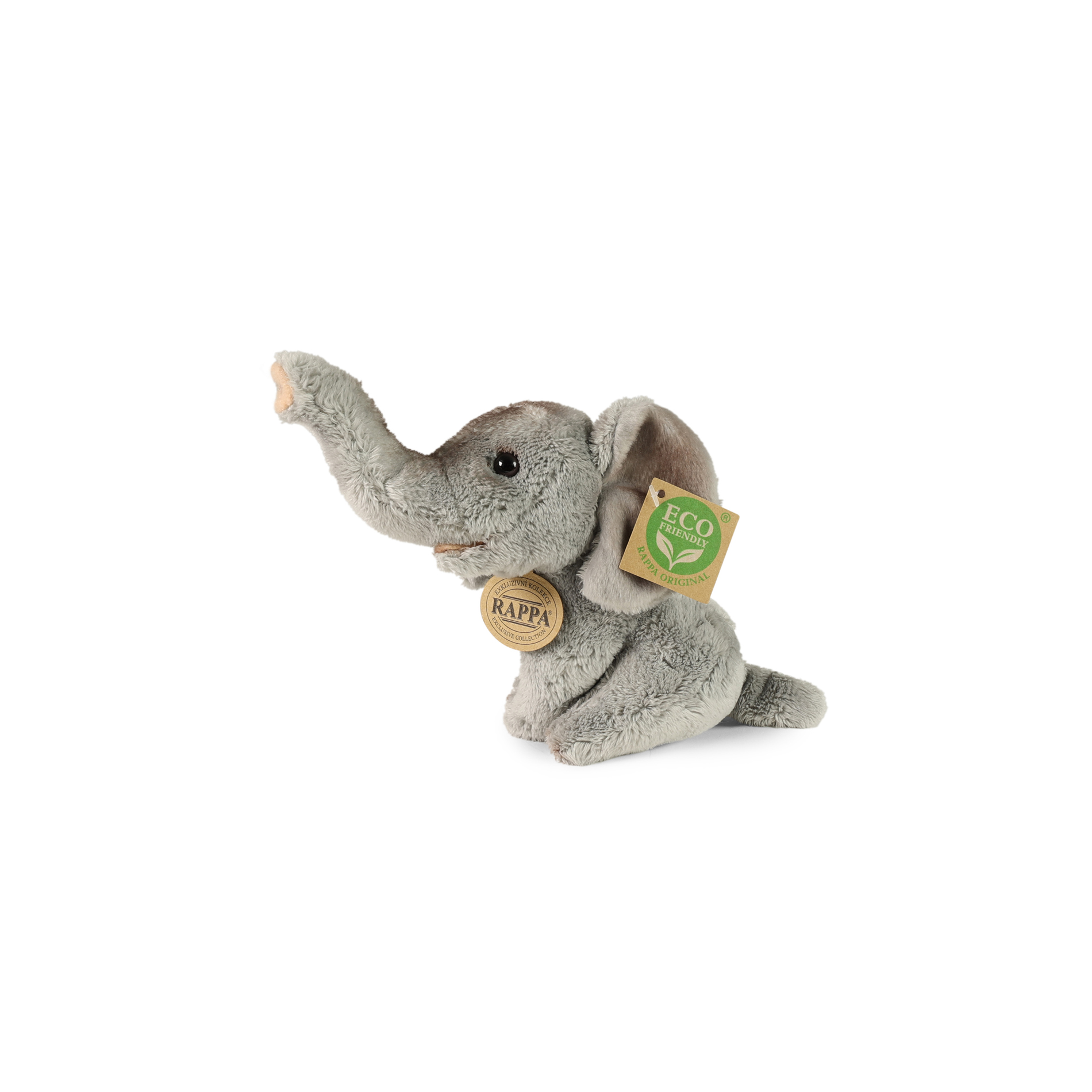 Plyšový slon sedící 15 cm ECO-FRIENDLY