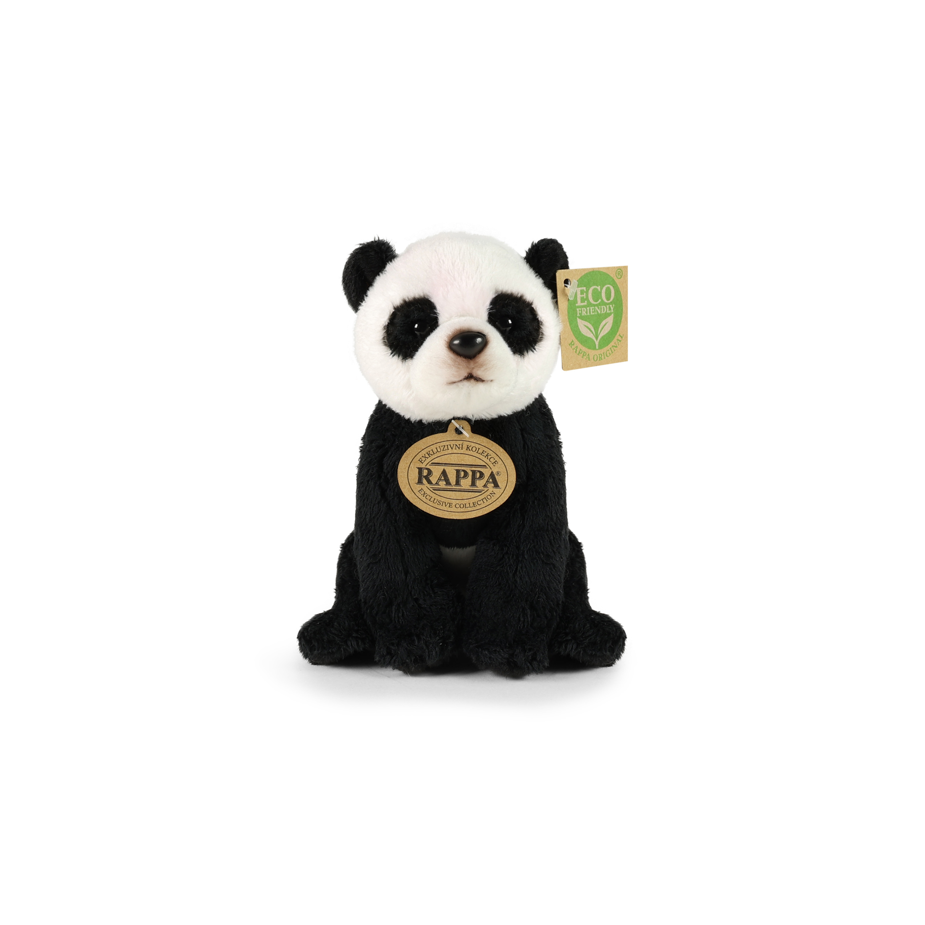 Plyšová panda sedící 15 cm ECO-FRIENDLY