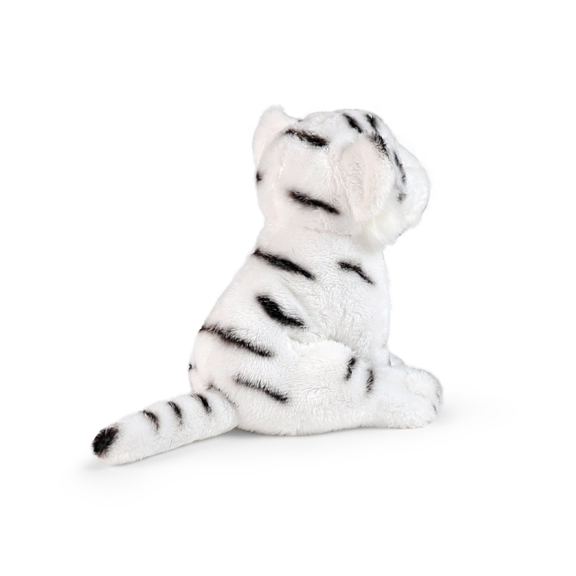 Plyšový tygr bílý sedící 15 cm ECO-FRIENDLY