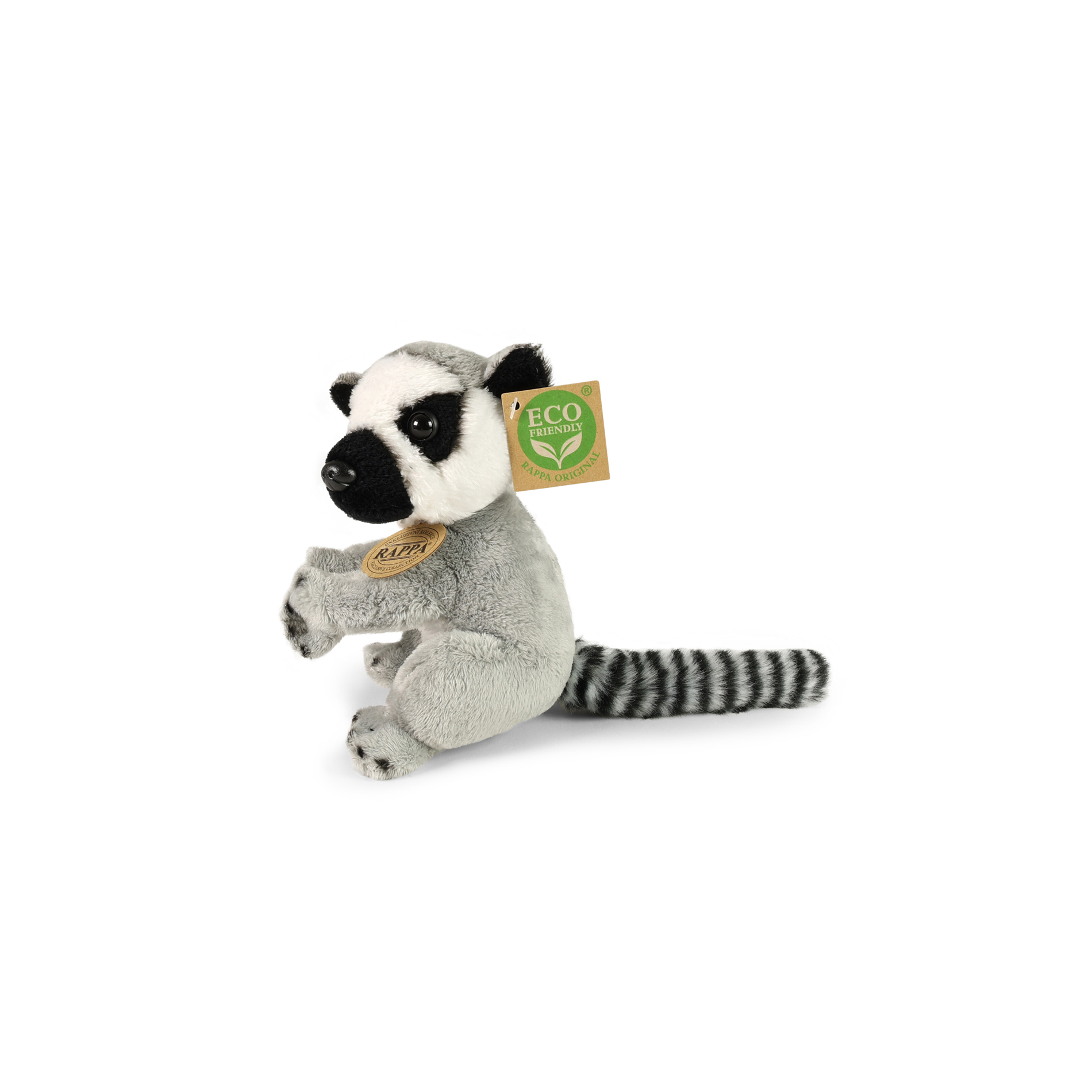 Plyšový lemur sedící 15 cm ECO-FRIENDLY