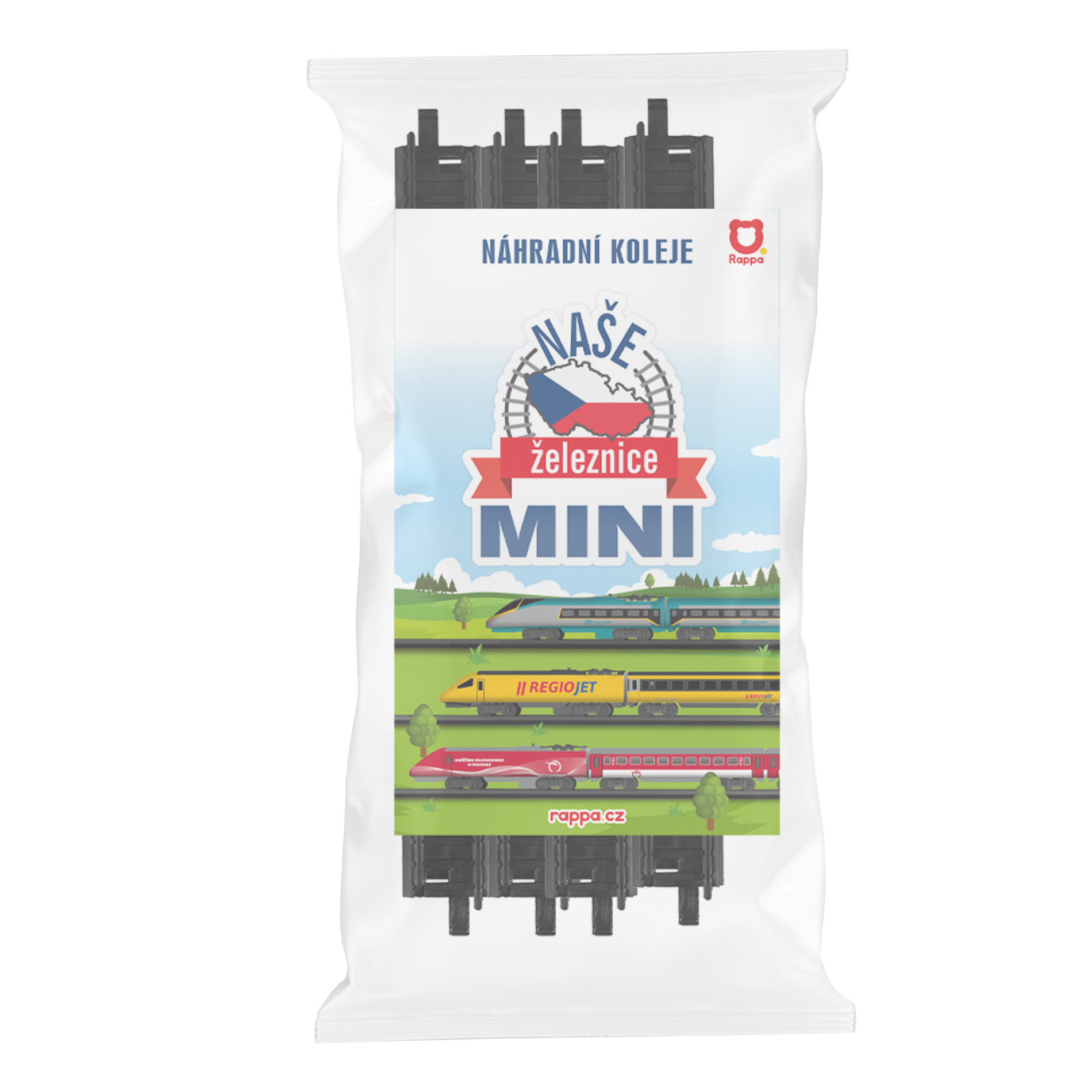 Koleje rovné - 4 ks pro MINI Naše železnice