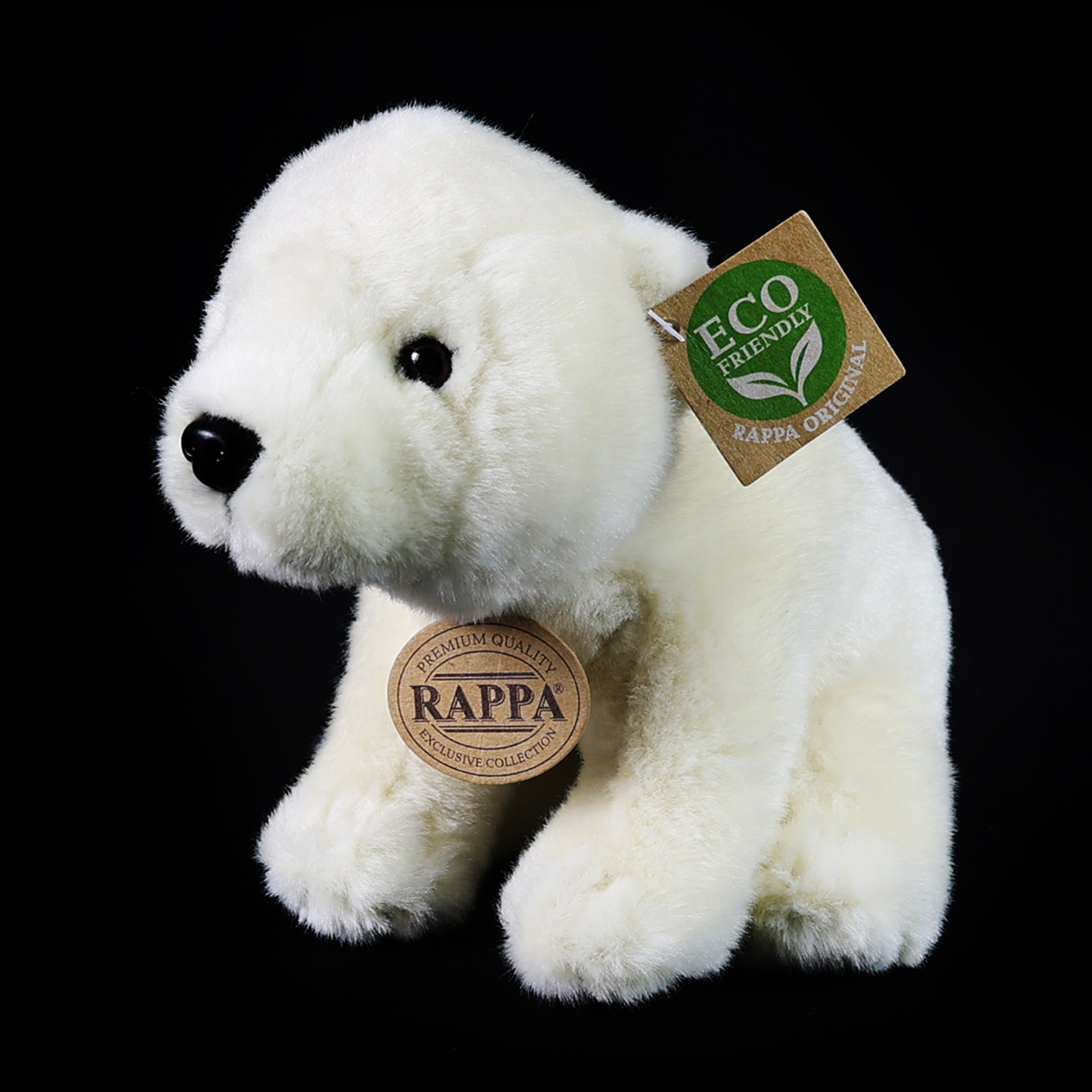 Plyšový medvěd lední sedící 20 cm ECO-FRIENDLY