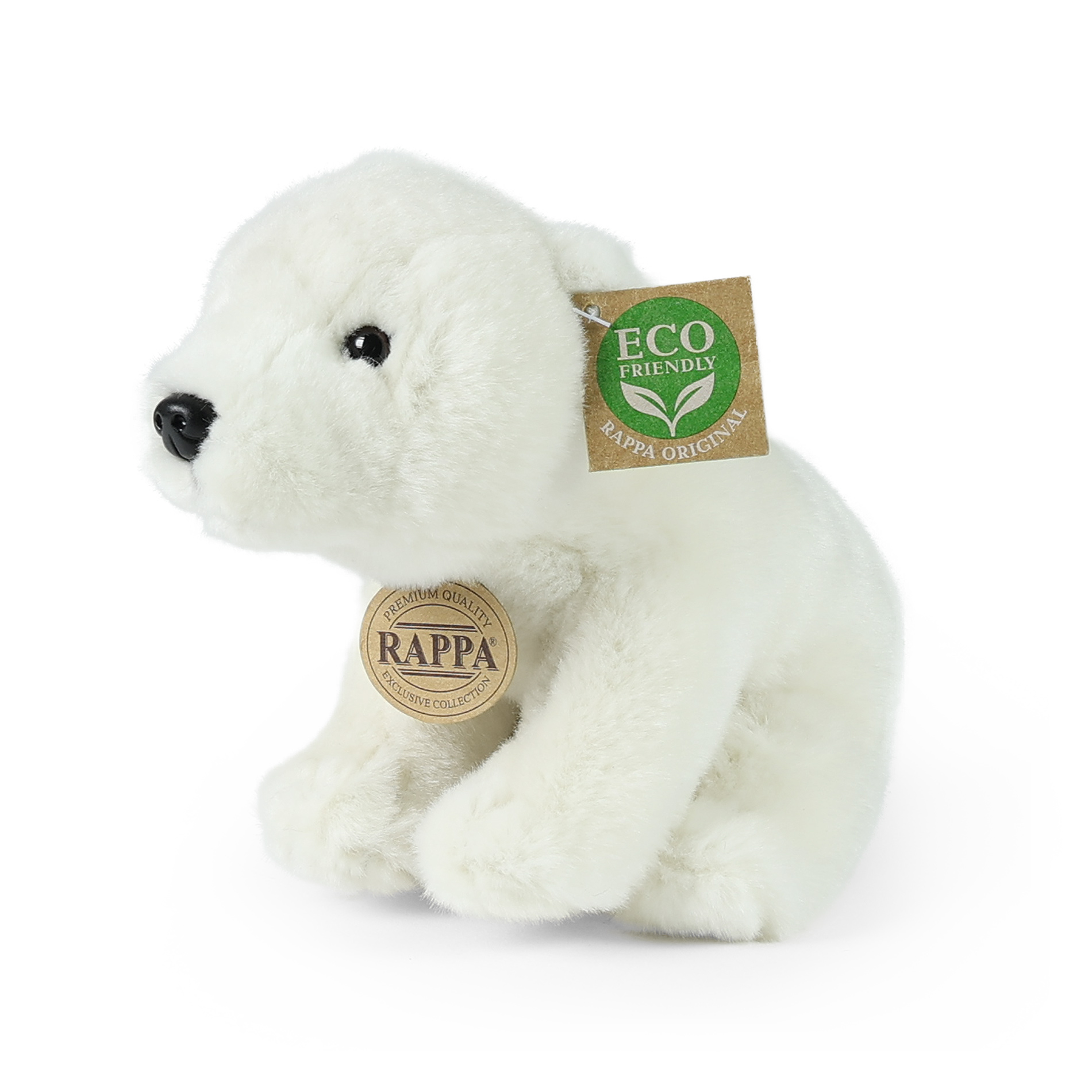 Plyšový medvěd lední sedící 20 cm ECO-FRIENDLY