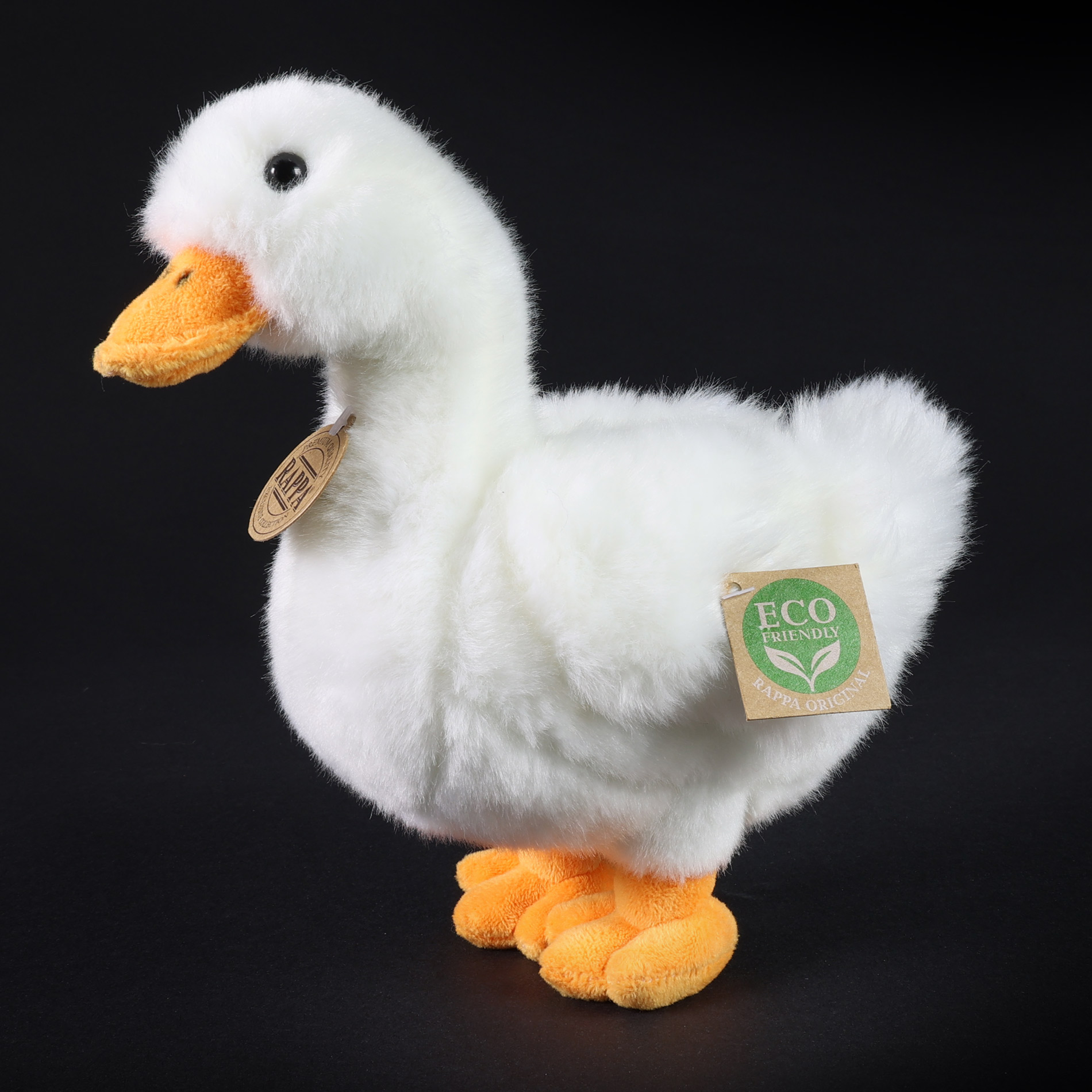 Plyšová kachna bílá 24 cm ECO-FRIENDLY
