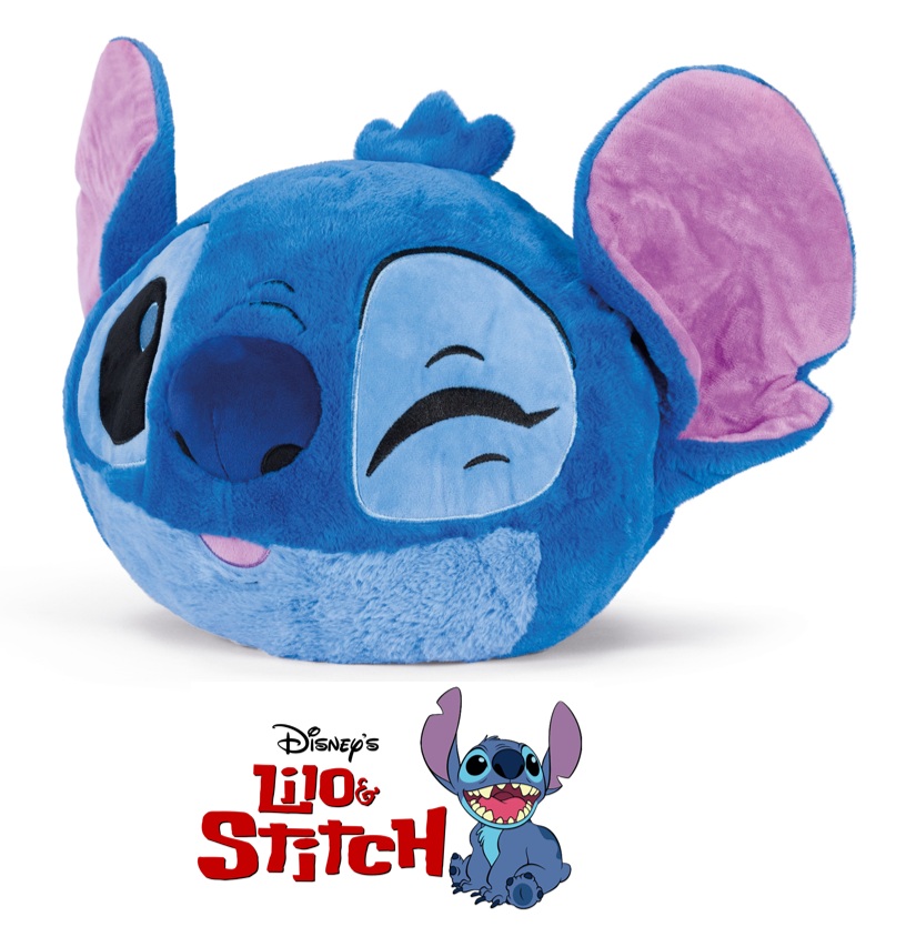 Cozy Noxxiez HW776 Stitch - hřejivý plyšový polštář 3 v 1