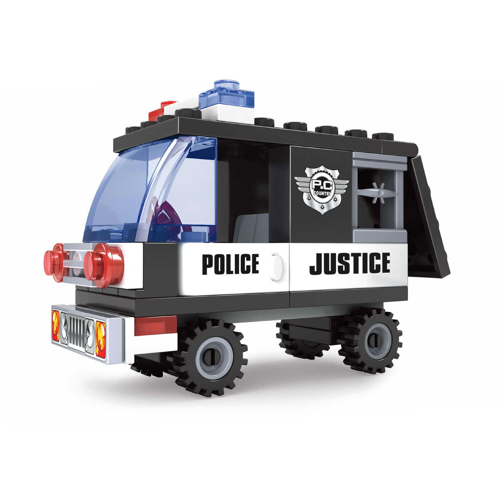 Kompatibilní stavebnice BLOXO policie auto 48 ks