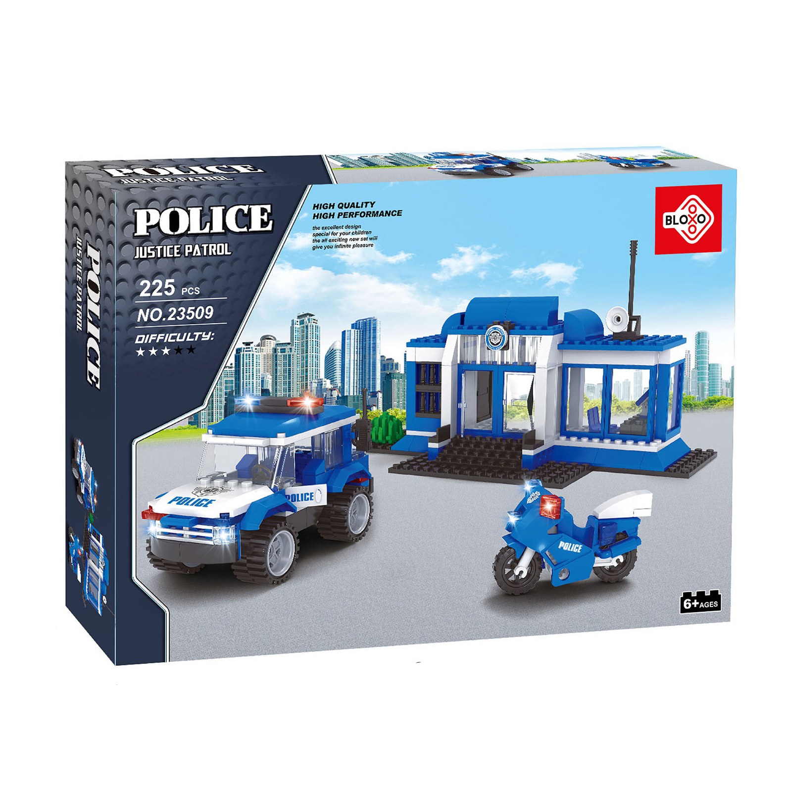 Kompatibilní stavebnice BLOXO policie stanice 194 ks