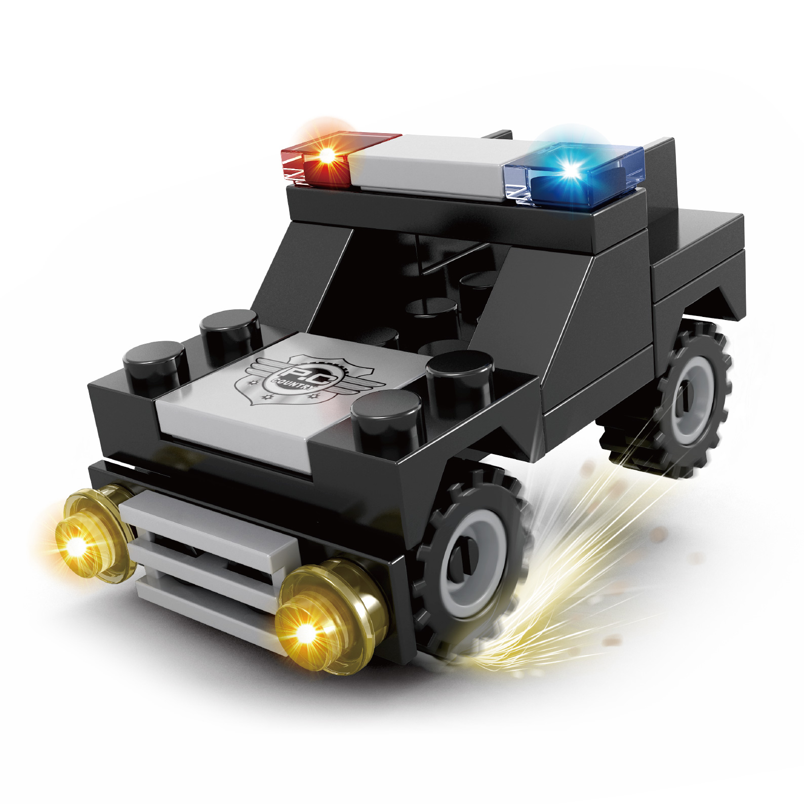 Kompatibilní stavebnice BLOXO policie auto 31 ks