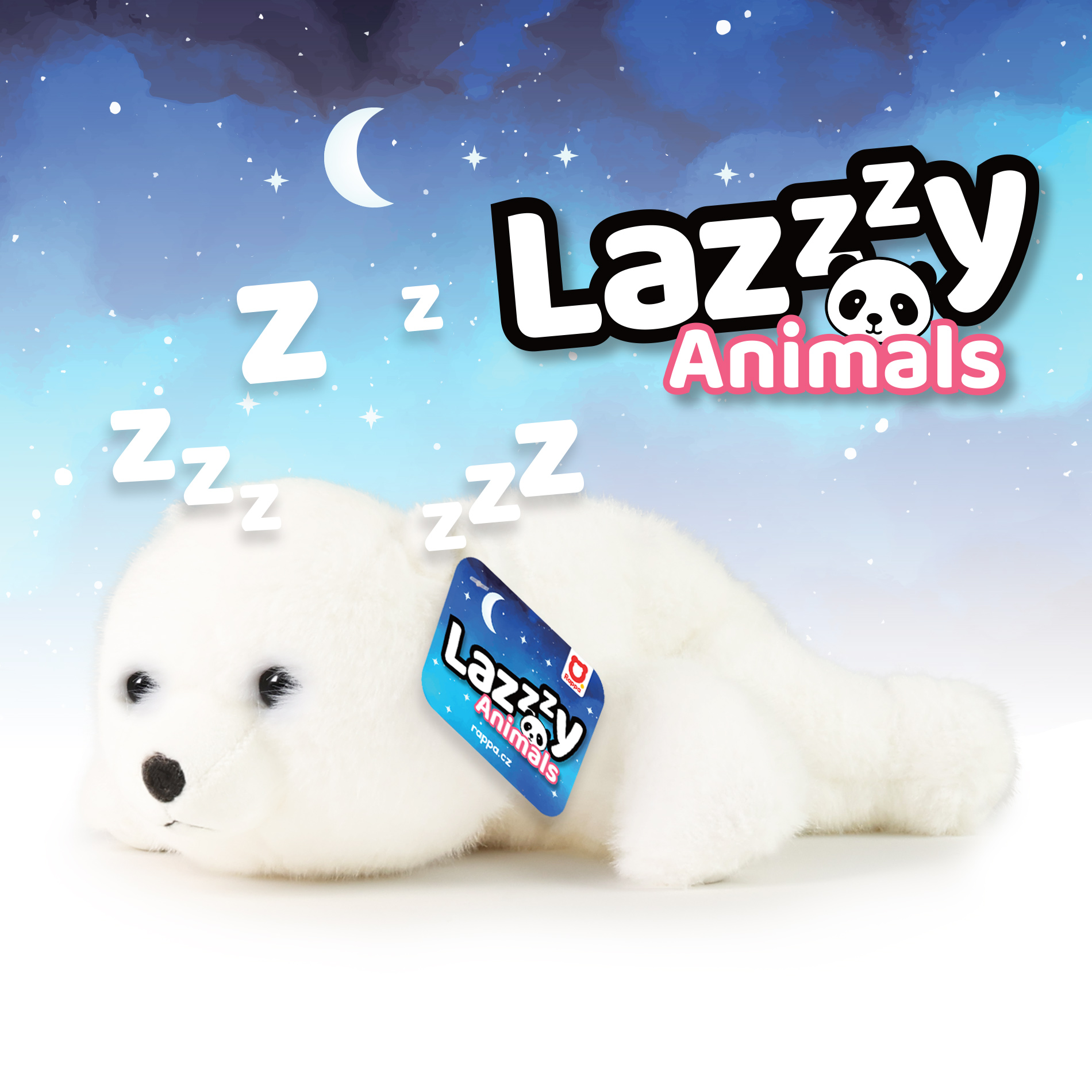 LazyAnimals plyšový medvěd bílý 29 cm