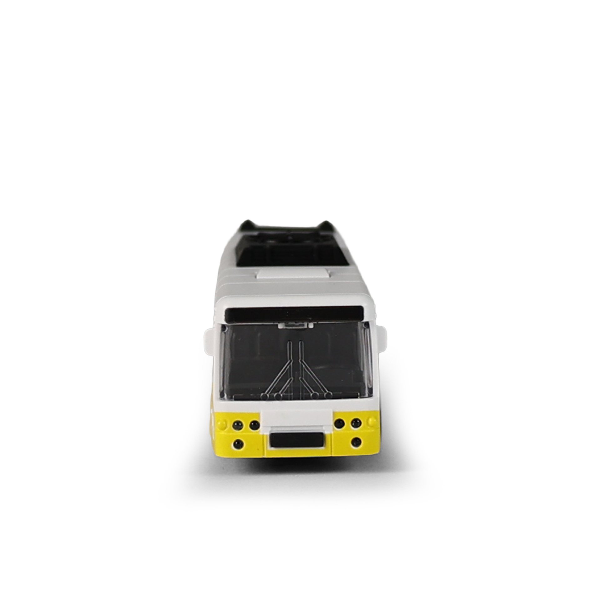 Autobus MHD žlutý 16 cm - otevírací dveře