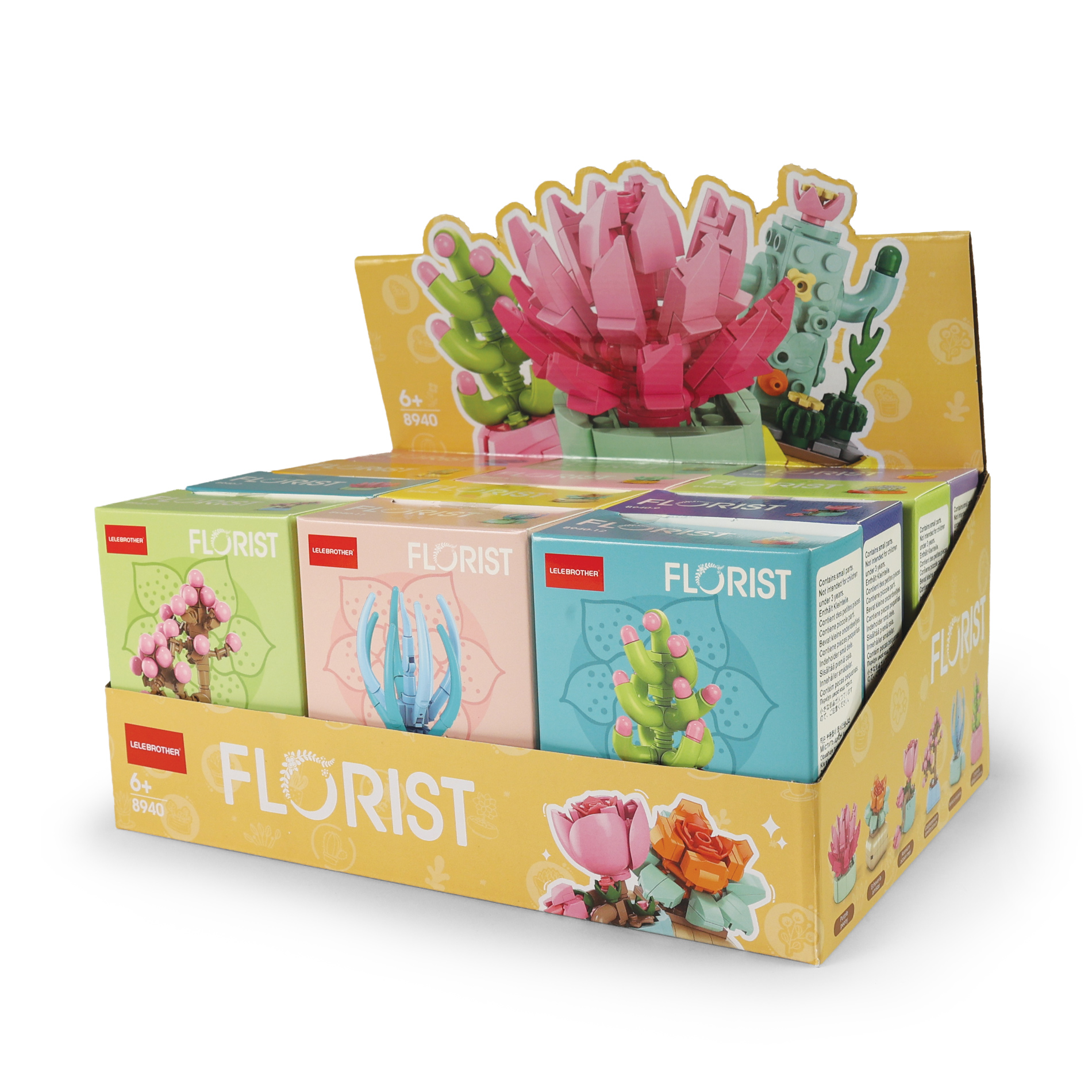 Stavebnice květina v květináči