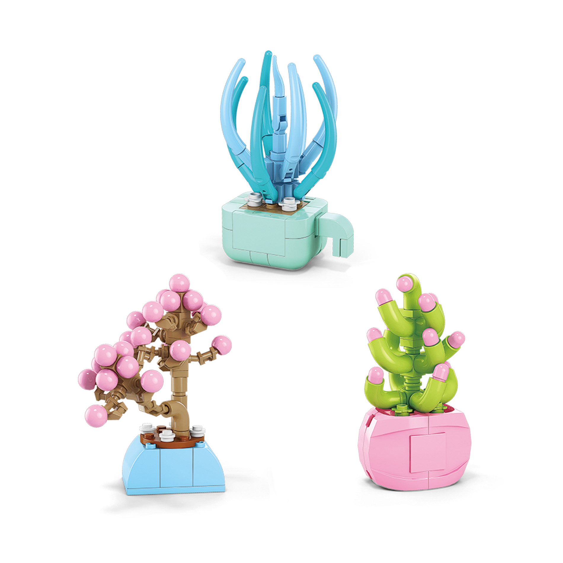 Stavebnice květina v květináči