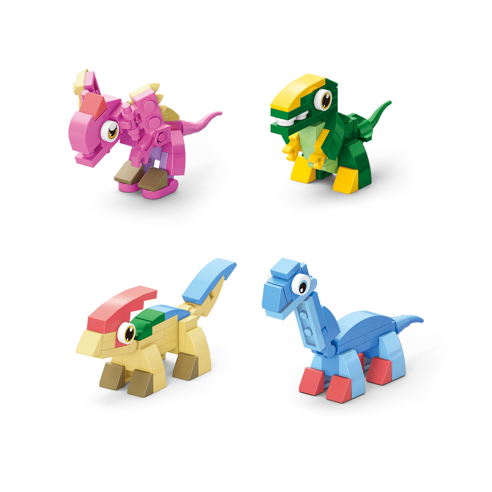 Stavebnice dino 12 figurek