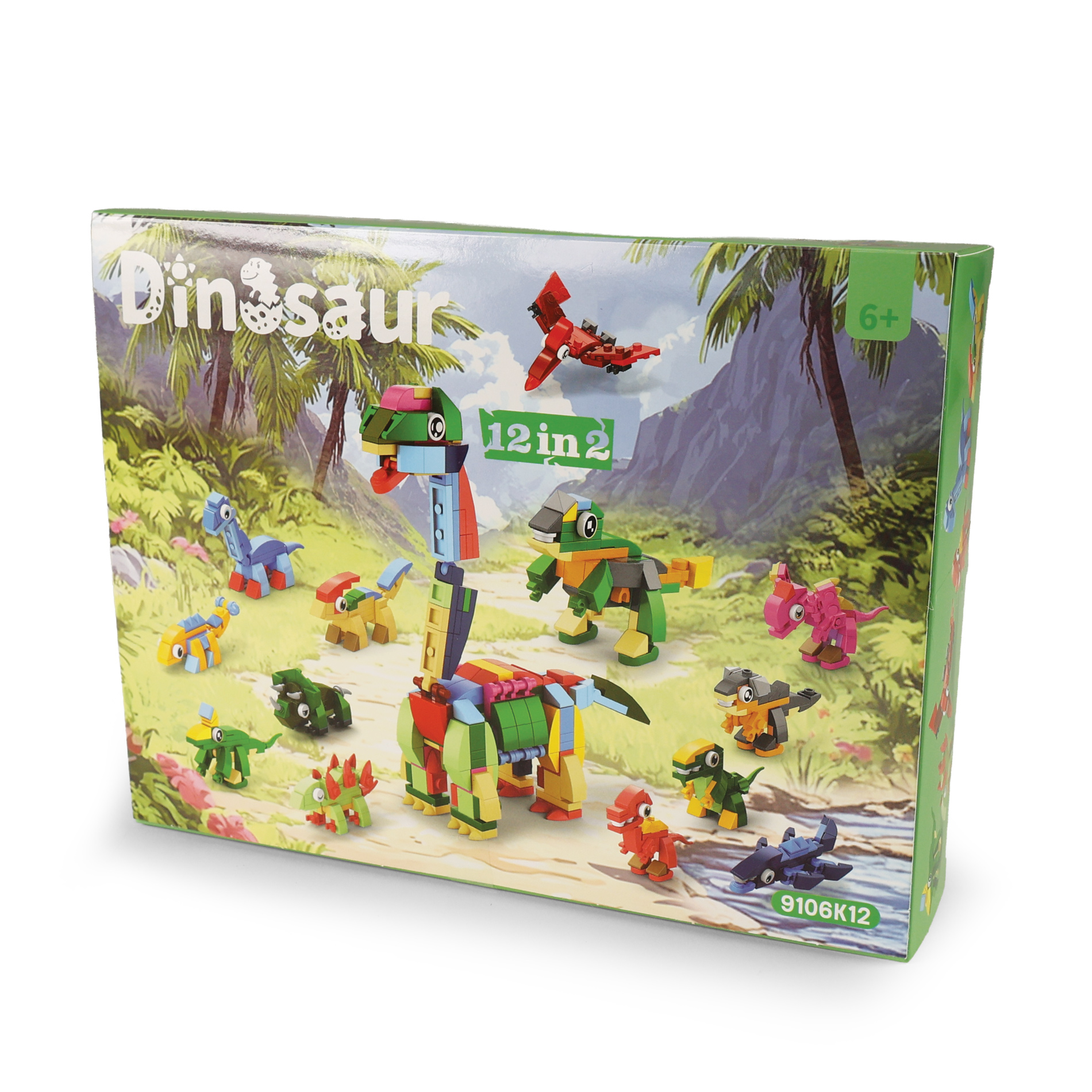 Stavebnice dino 12 figurek