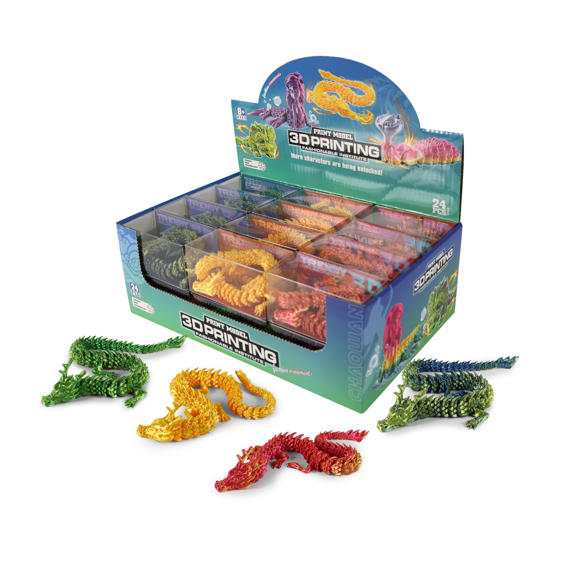 Magický čínský drak 3D 27 cm