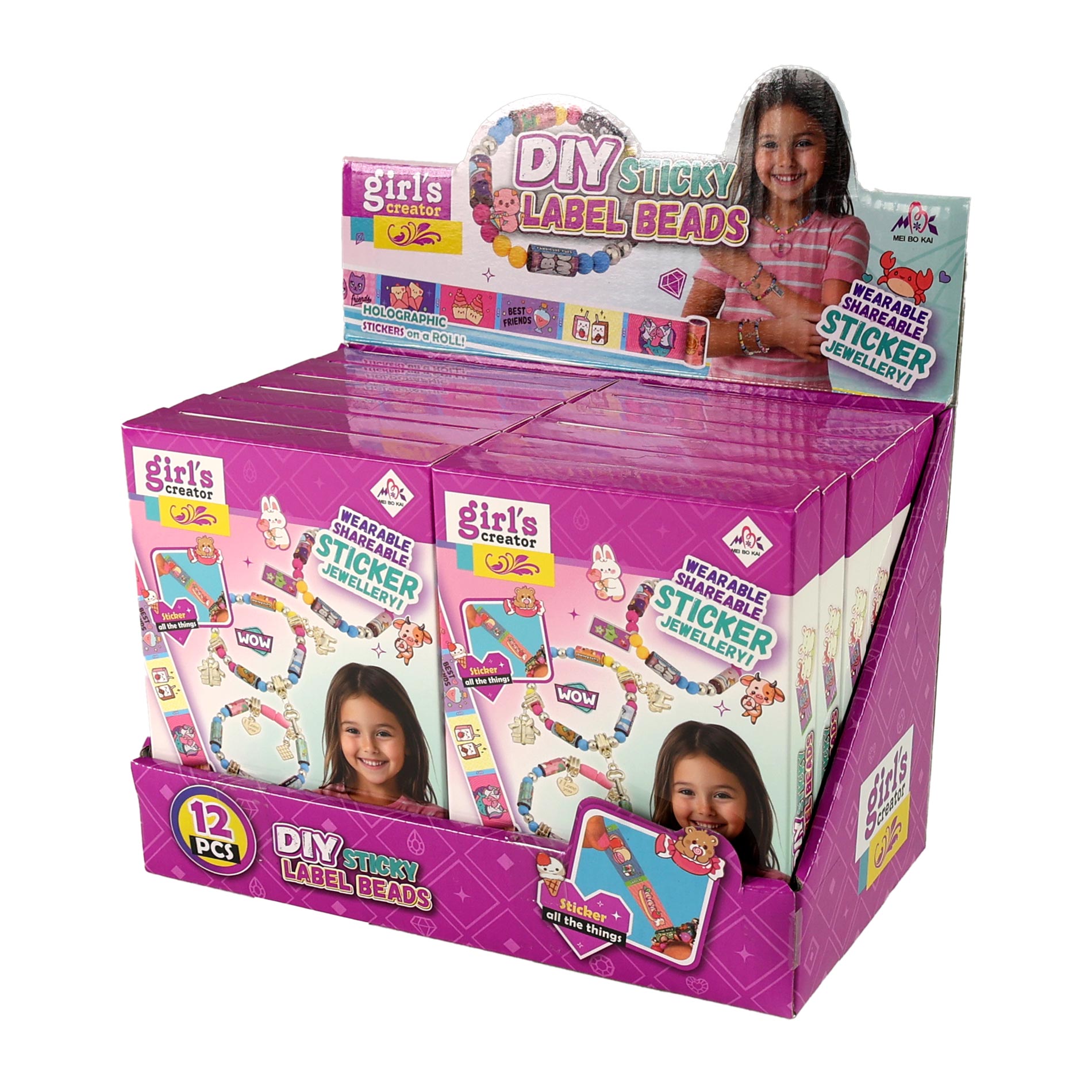 Kreativní sada na výrobu náramků se samolepkami