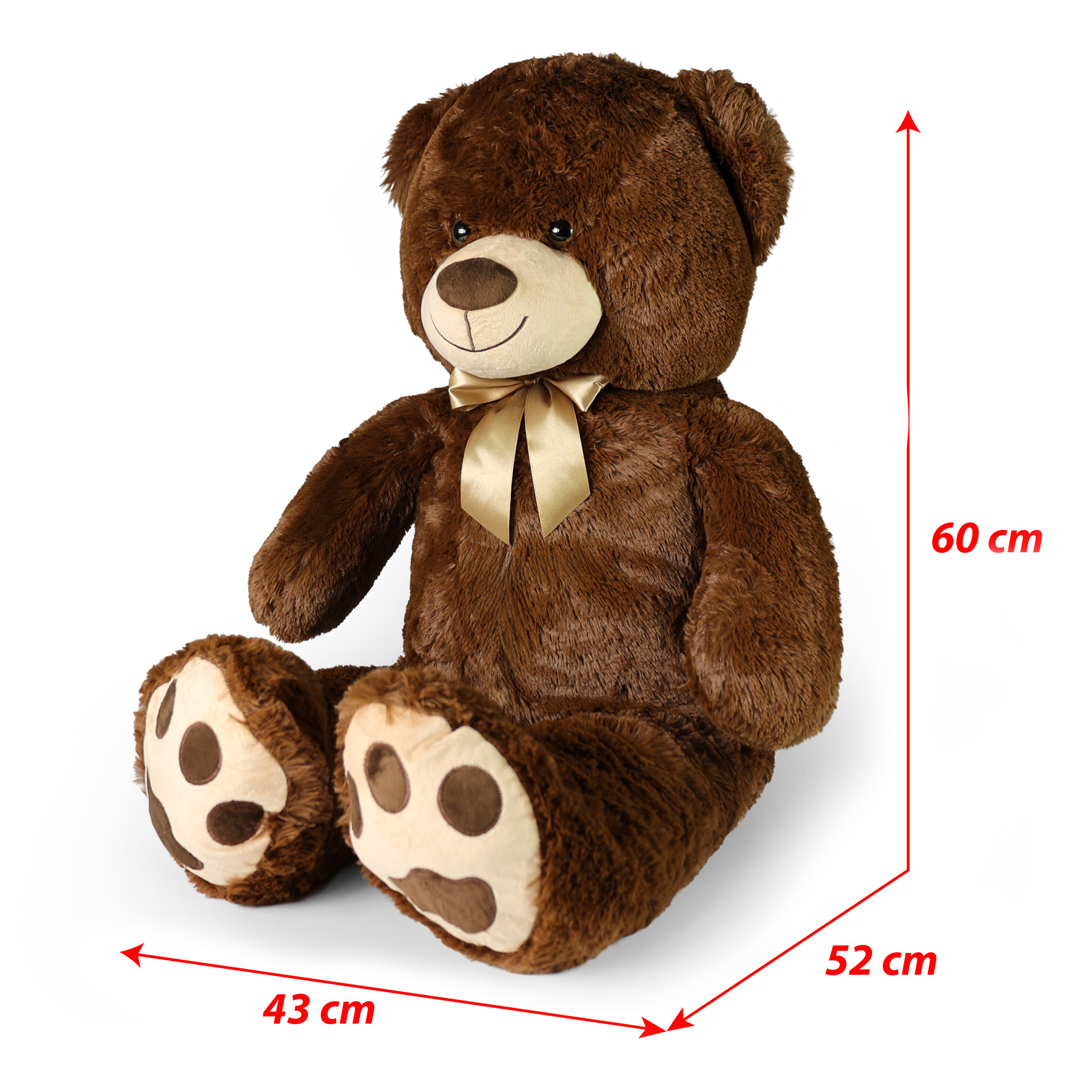 Velký plyšový medvěd Štefan s visačkou 100 cm