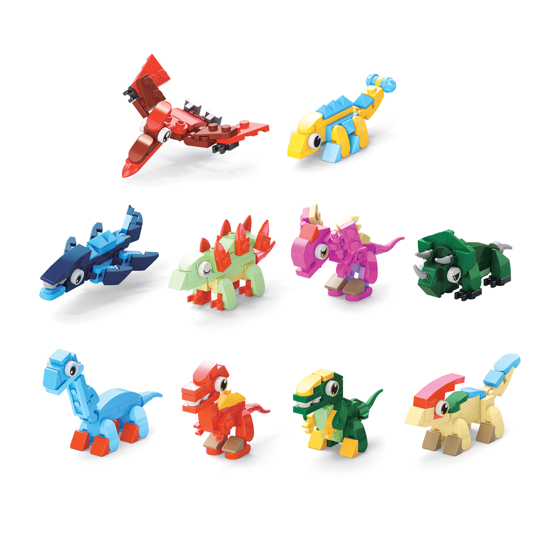 Stavebnice dinosaurus 10v1