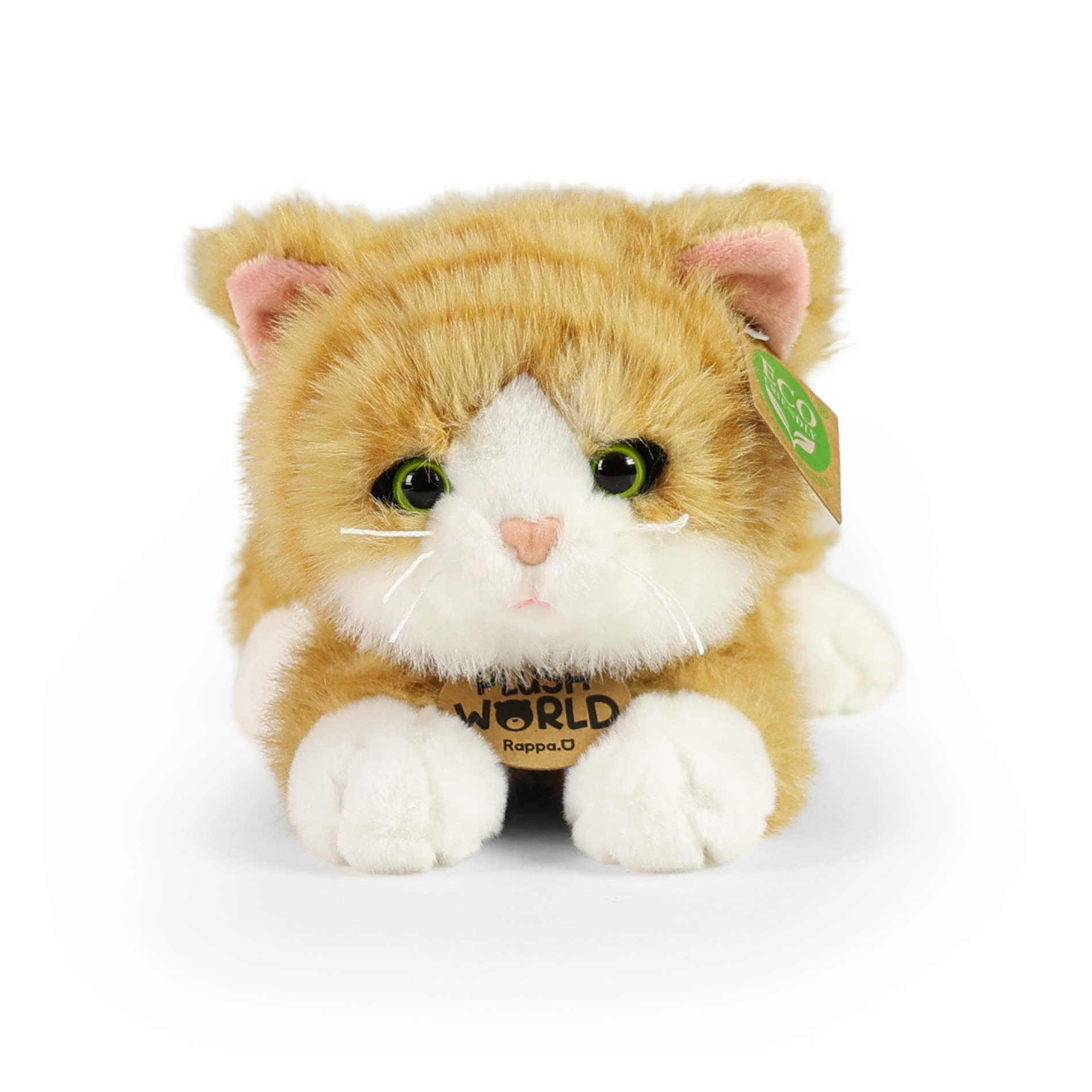 Plyšová kočka rezavá 22 cm ECO-FRIENDLY PLUSH WORLD