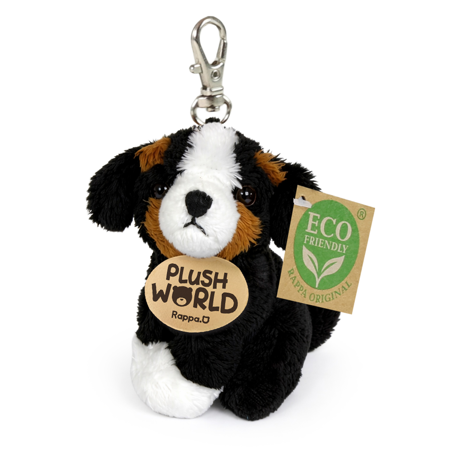 Plyšová klíčenka / přívěšek pes bernský salašnický 9 cm ECO-FRIENDLY PLUSH WORLD