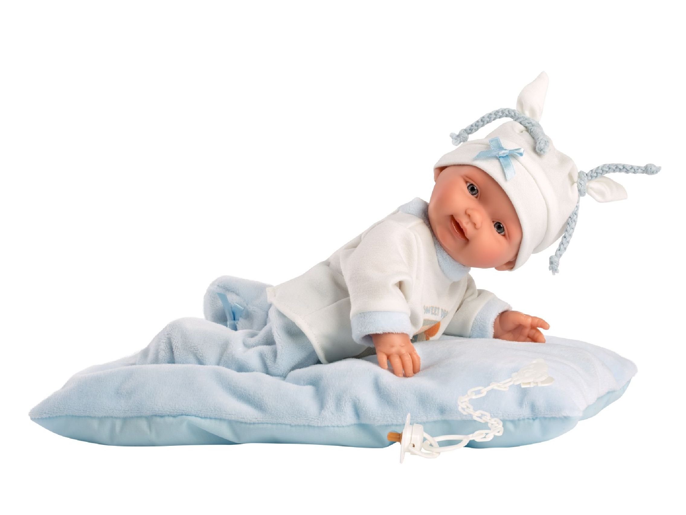 Llorens 26311 NEW BORN CHLAPEČEK - realistická panenka miminko  - 26 cm