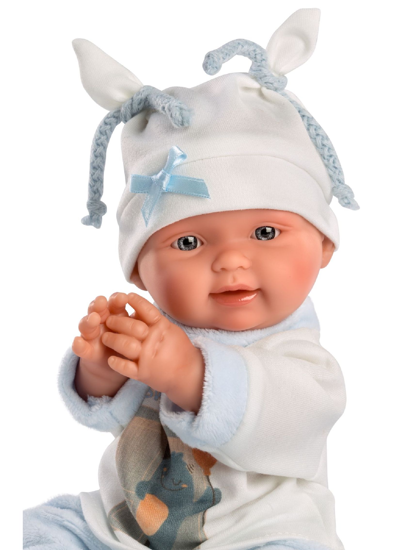 Llorens 26311 NEW BORN CHLAPEČEK - realistická panenka miminko  - 26 cm