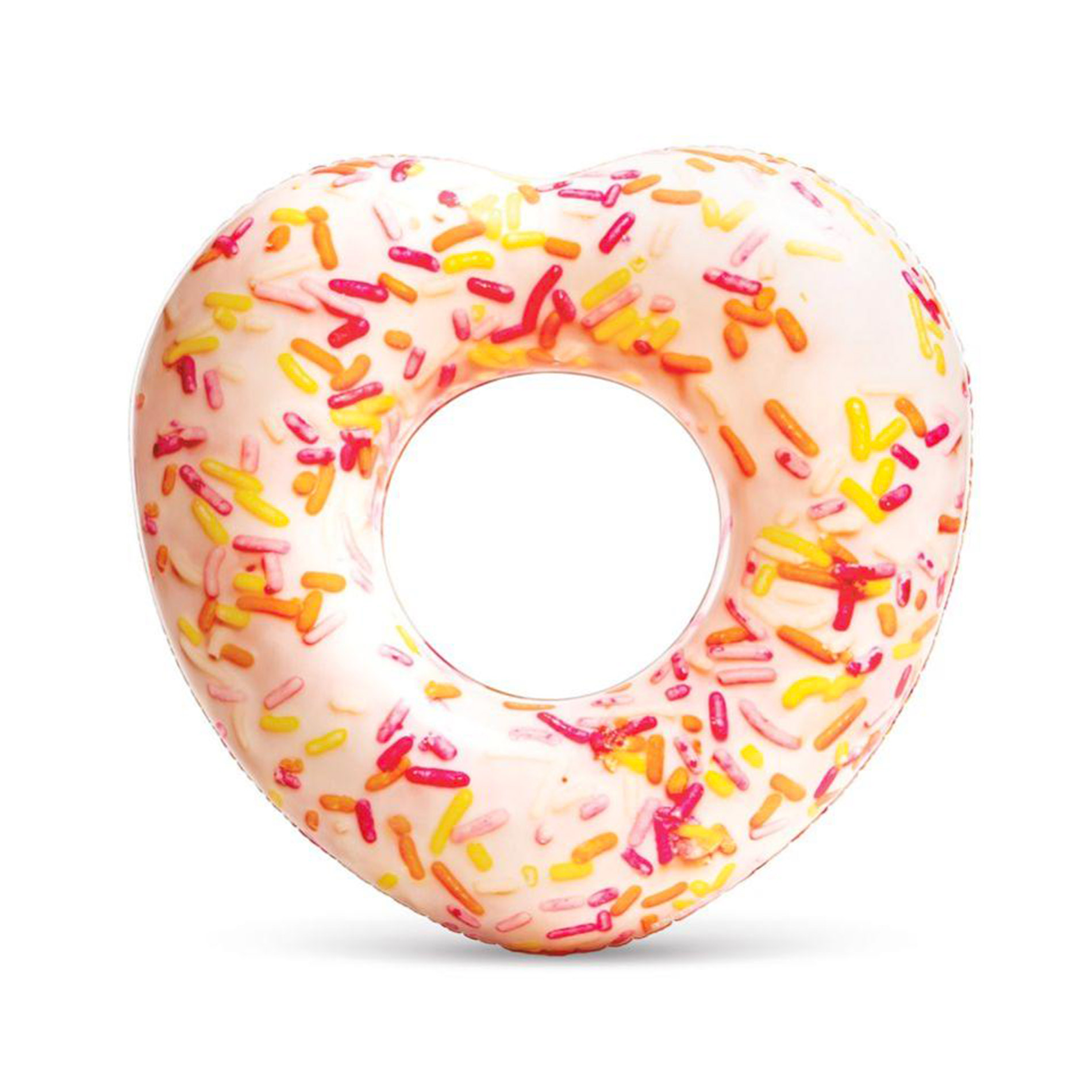 Nafukovací kruh donut srdce s posypem 99 cm