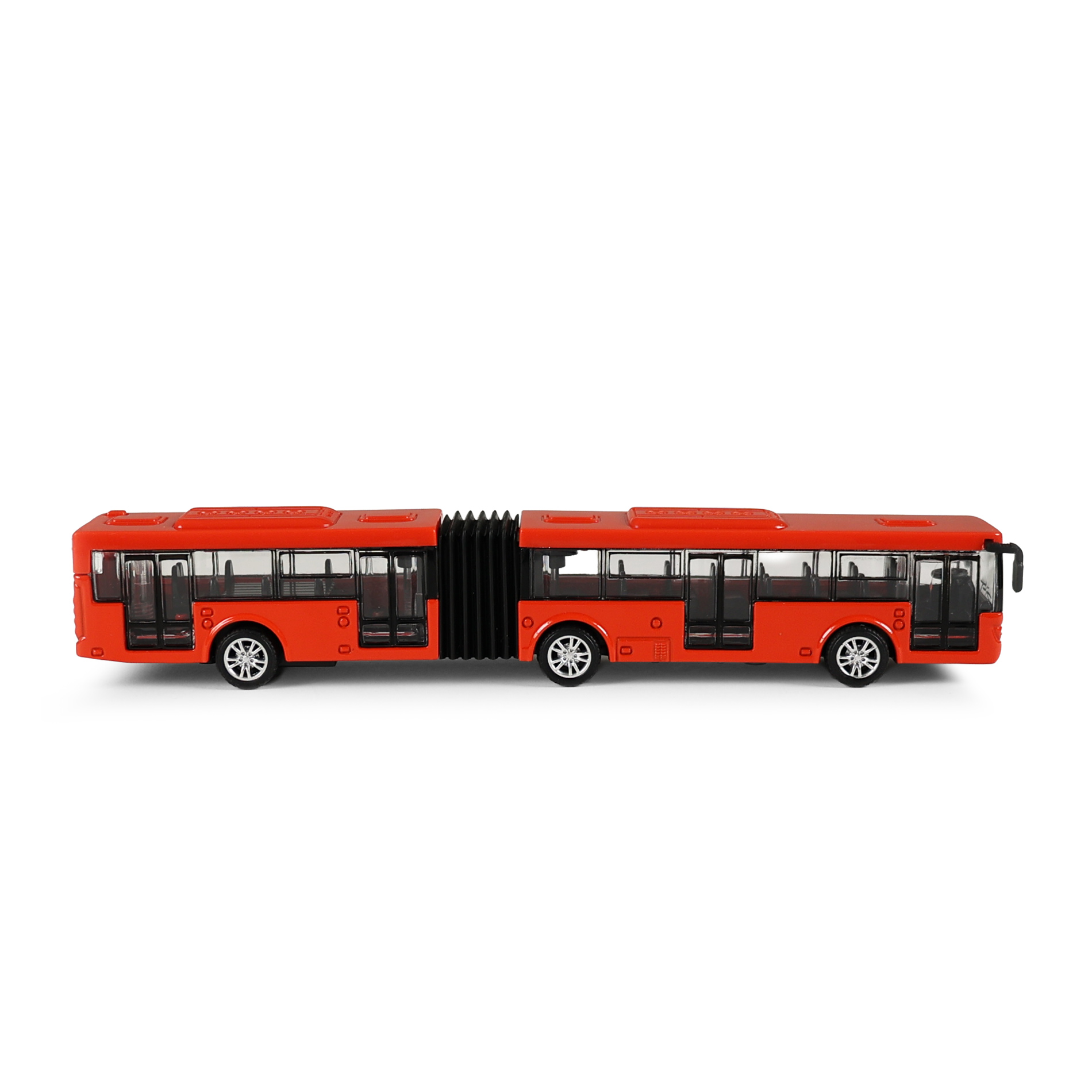 Kovový kloubový autobus červený Bratislava/ČB 18 cm