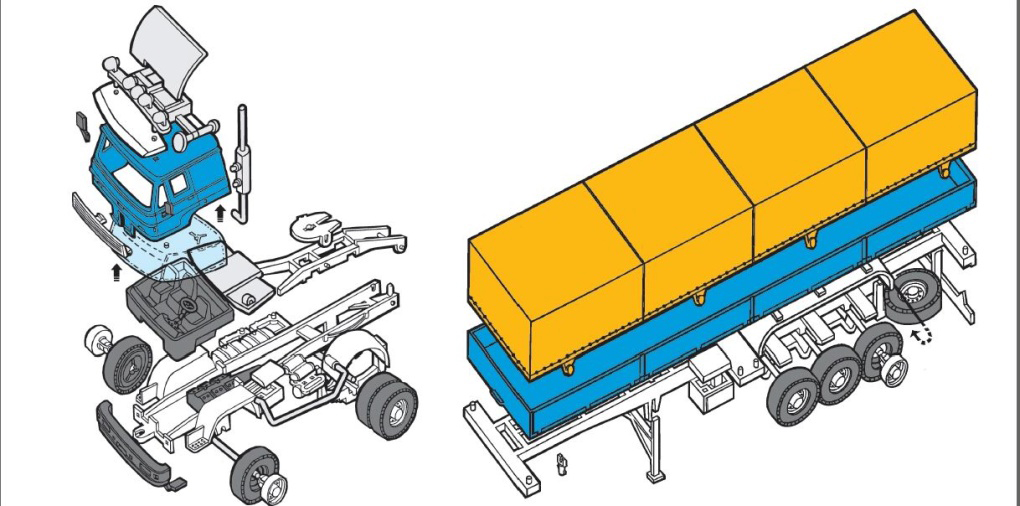 Stavebnice Monti System MS 08.1 - Camion