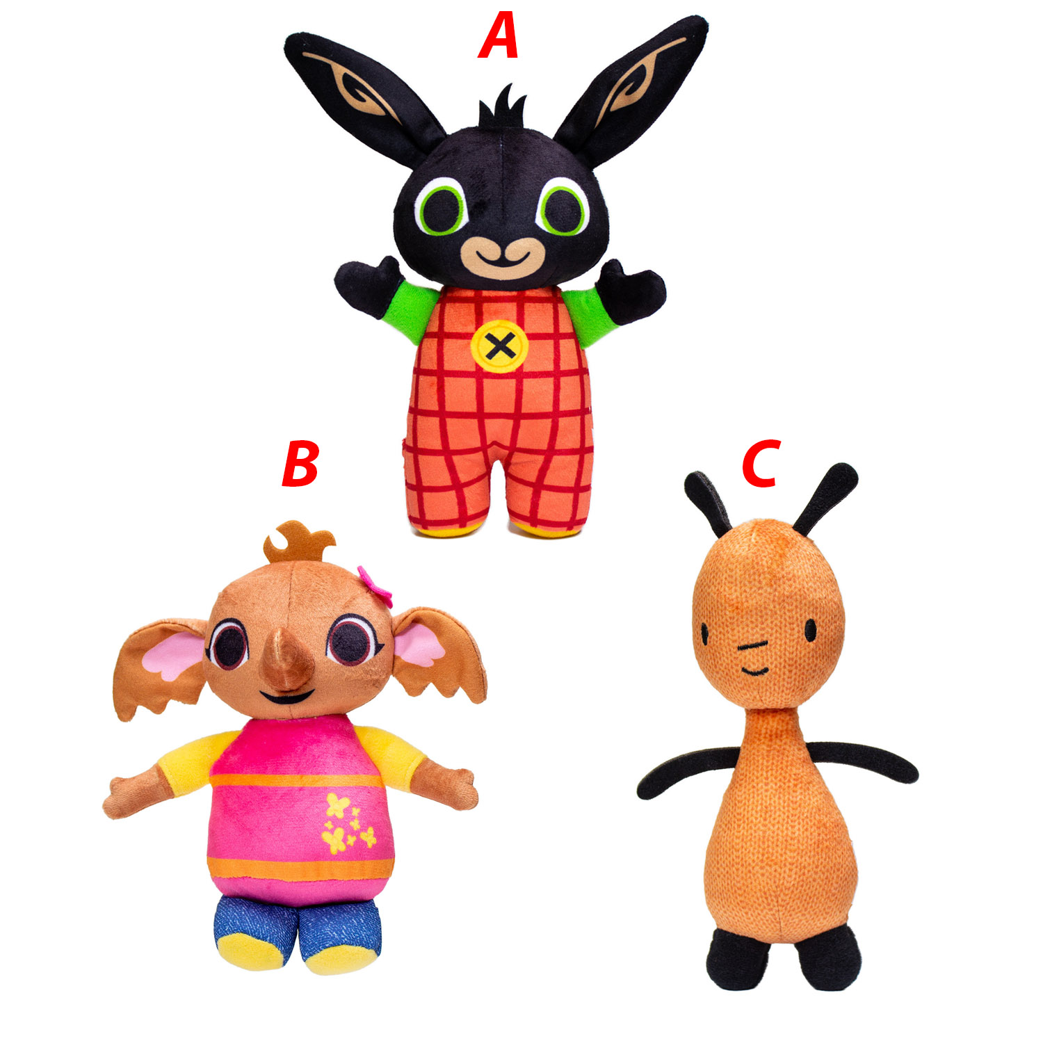 BING A PŘÁTELÉ - prstové loutky - Bing Sula a Pando 16 cm