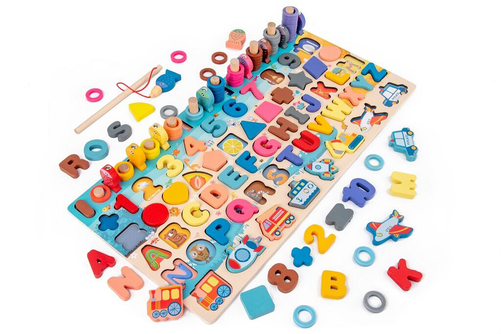 2Kids toys Multifunkční deska vkládačka 6v1