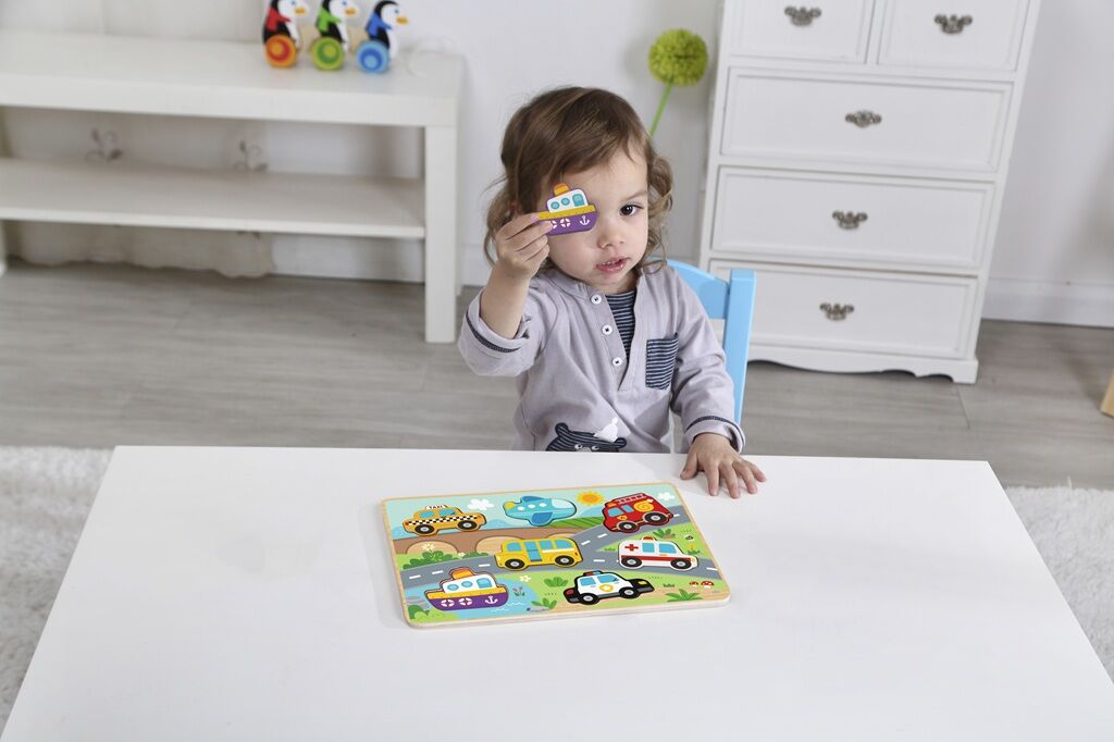 2Kids Toys Vkládací puzzle Doprava