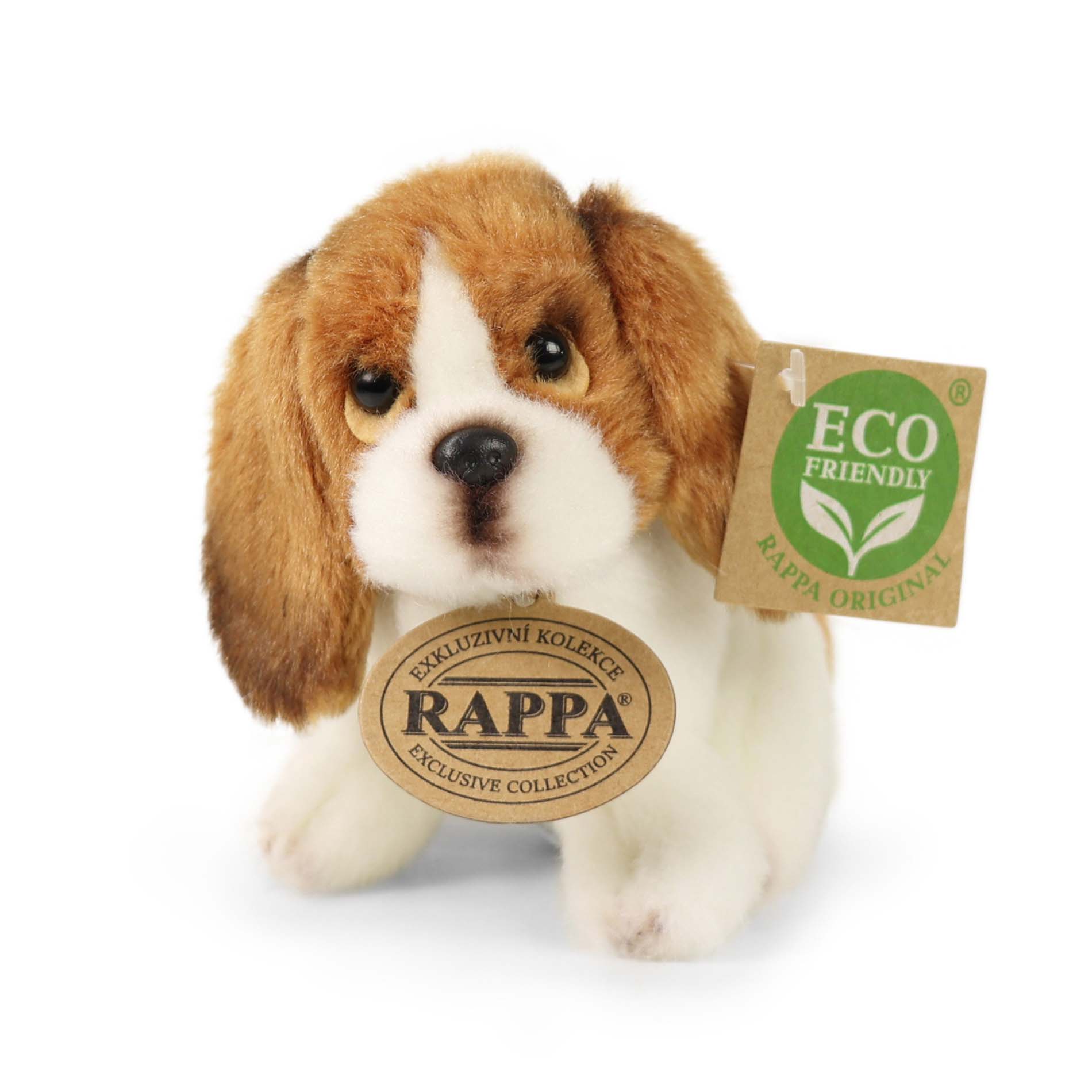 Plyšový pes sedící 11 cm ECO-FRIENDLY