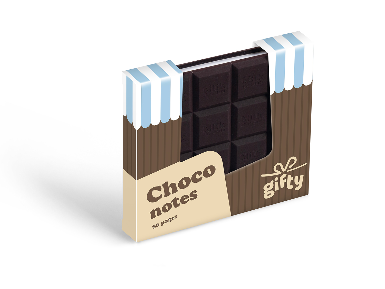 Gifty - voňavý notes - čokoláda velká